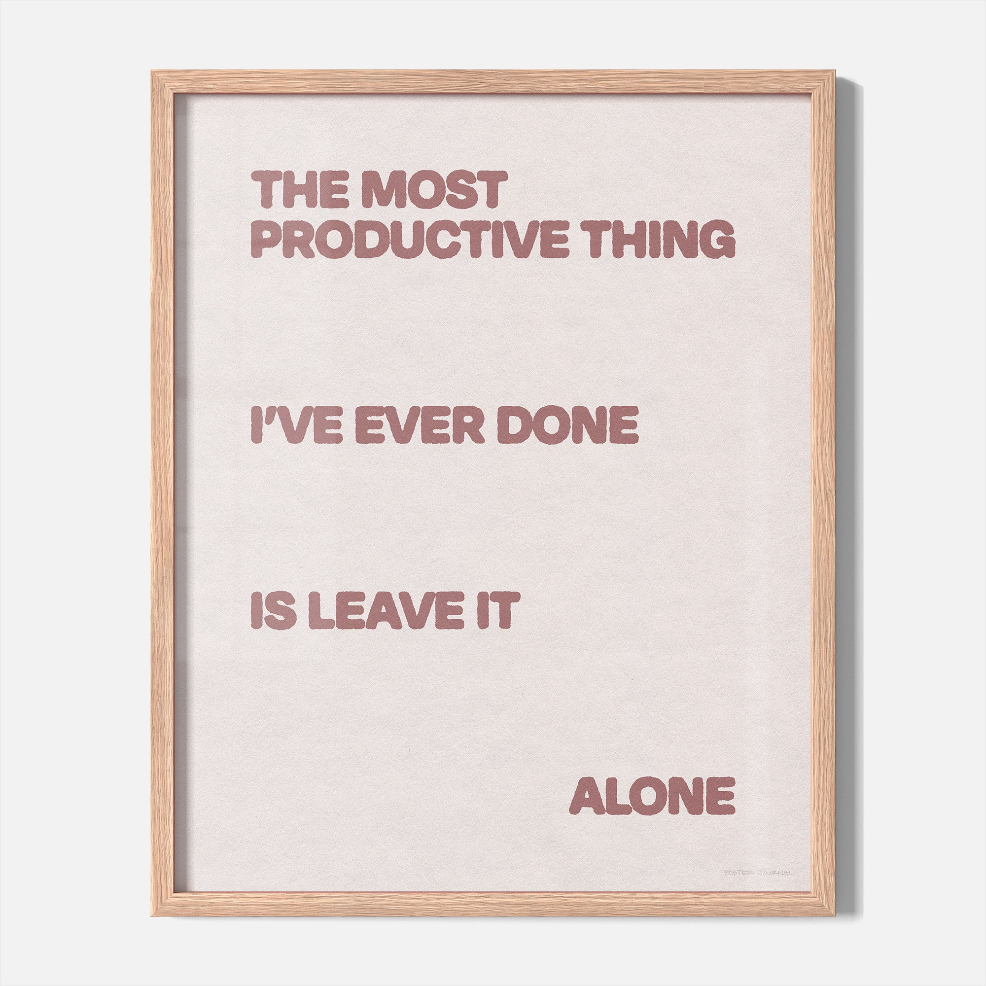 ALONE PRINT