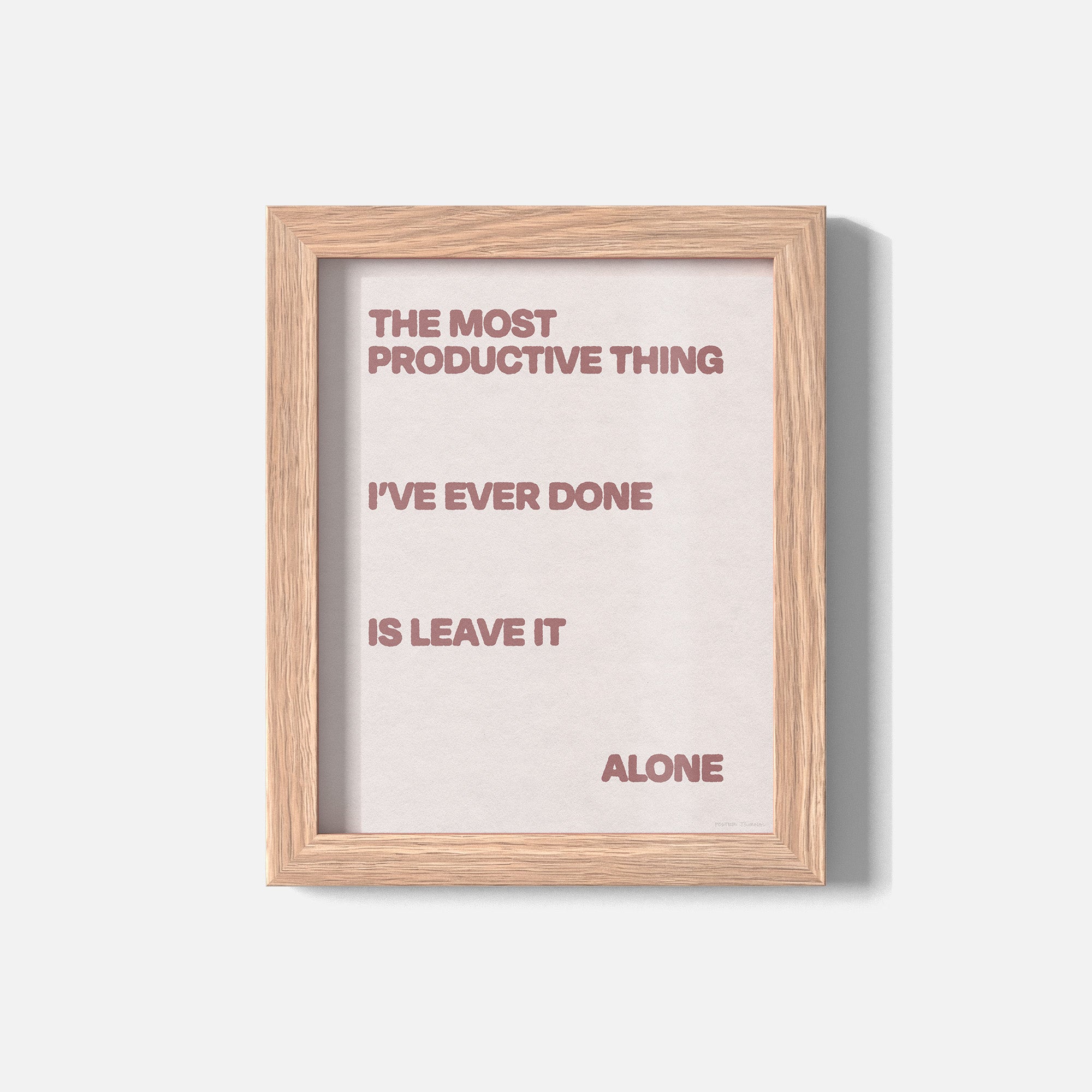 ALONE PRINT