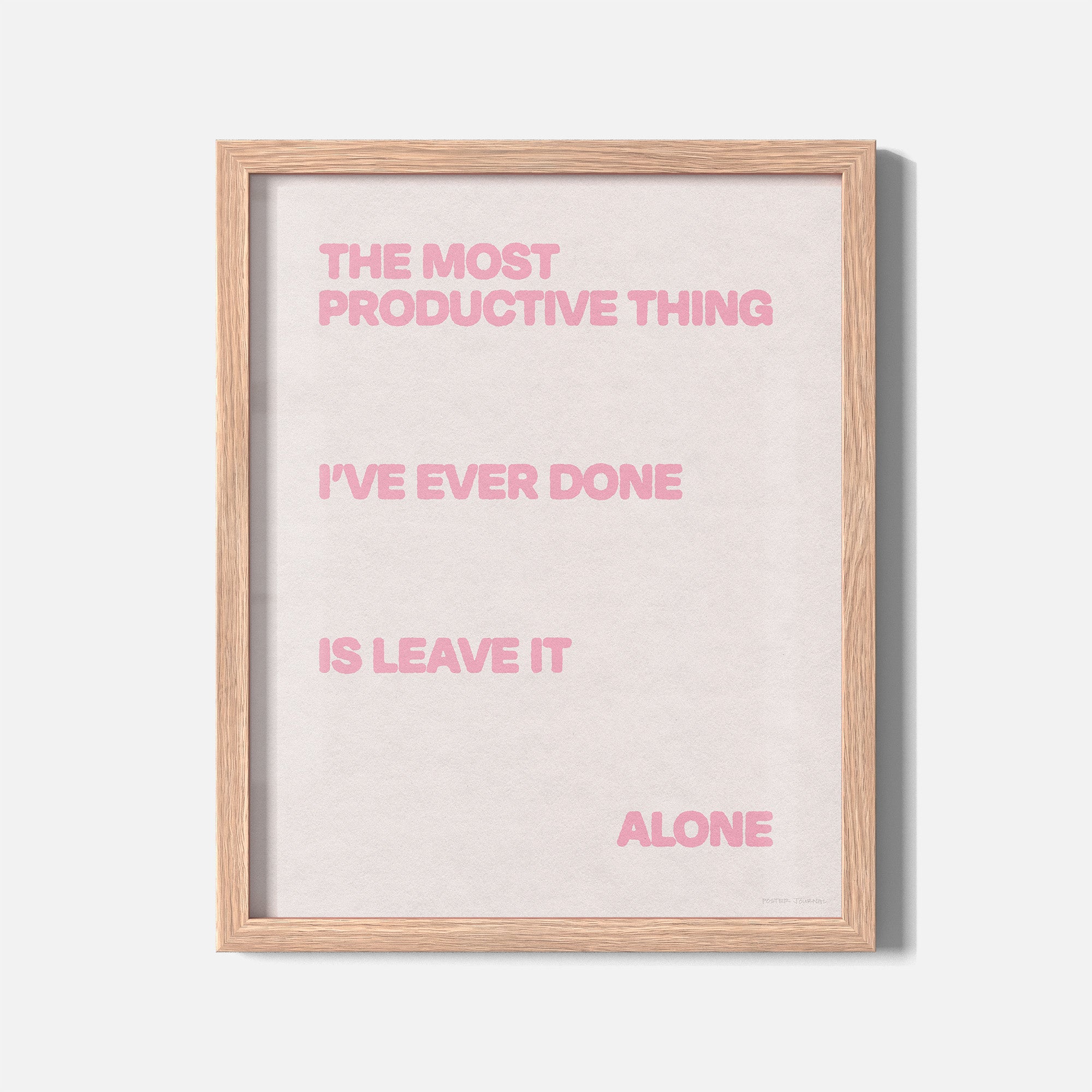 ALONE PRINT