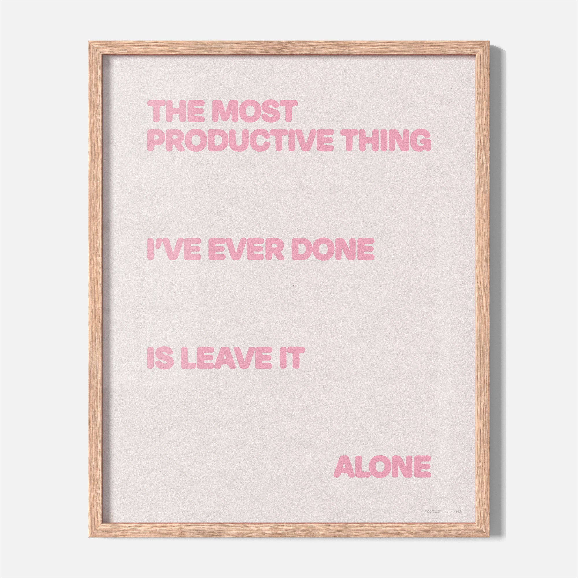 ALONE PRINT