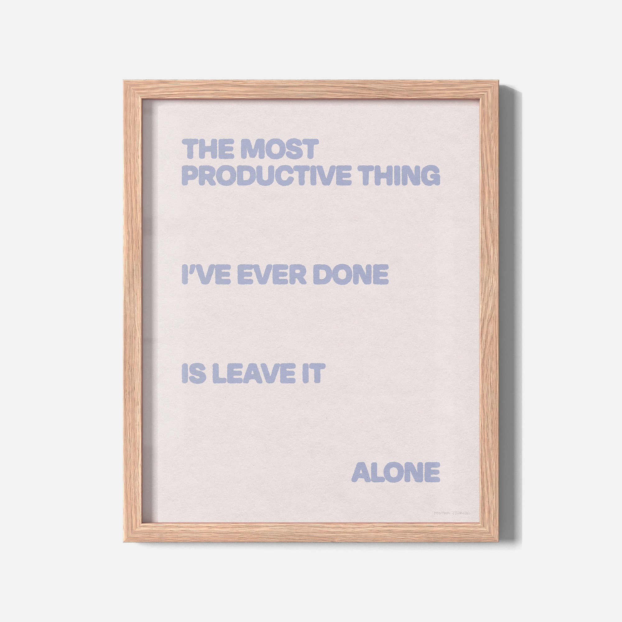 ALONE PRINT