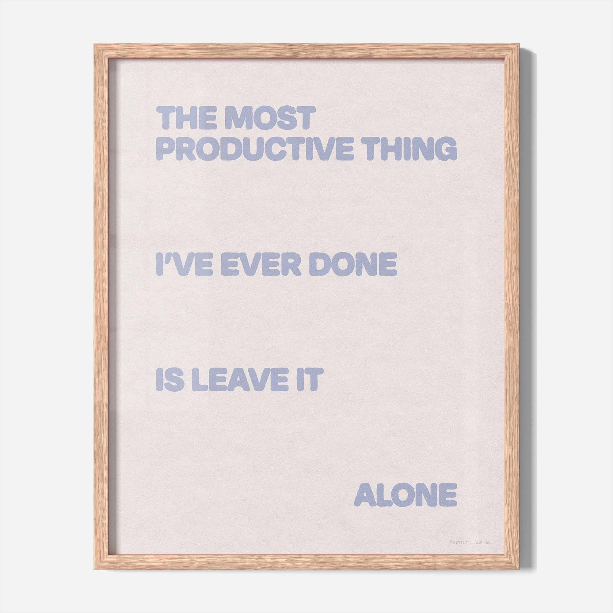 ALONE PRINT