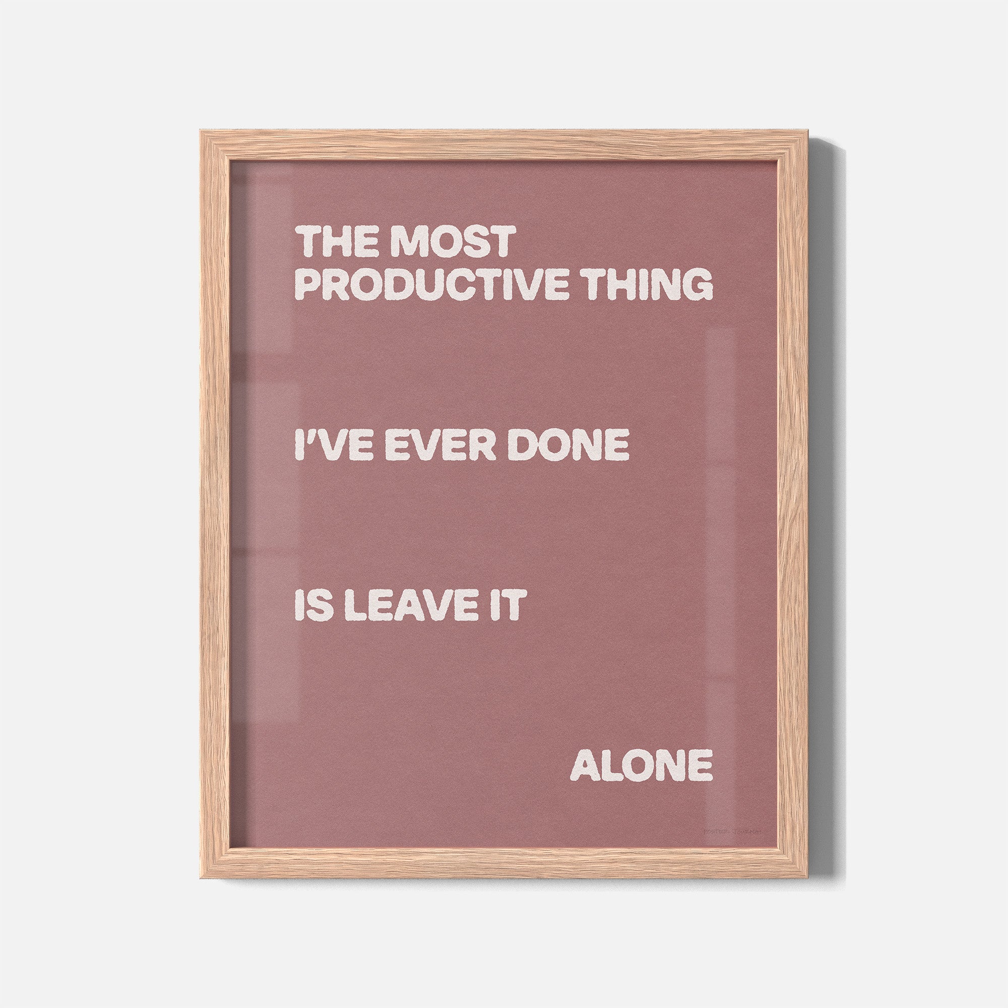 ALONE PRINT