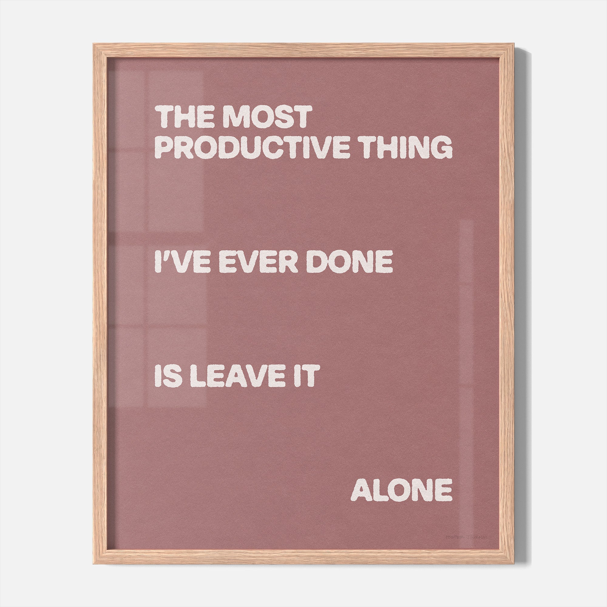ALONE PRINT