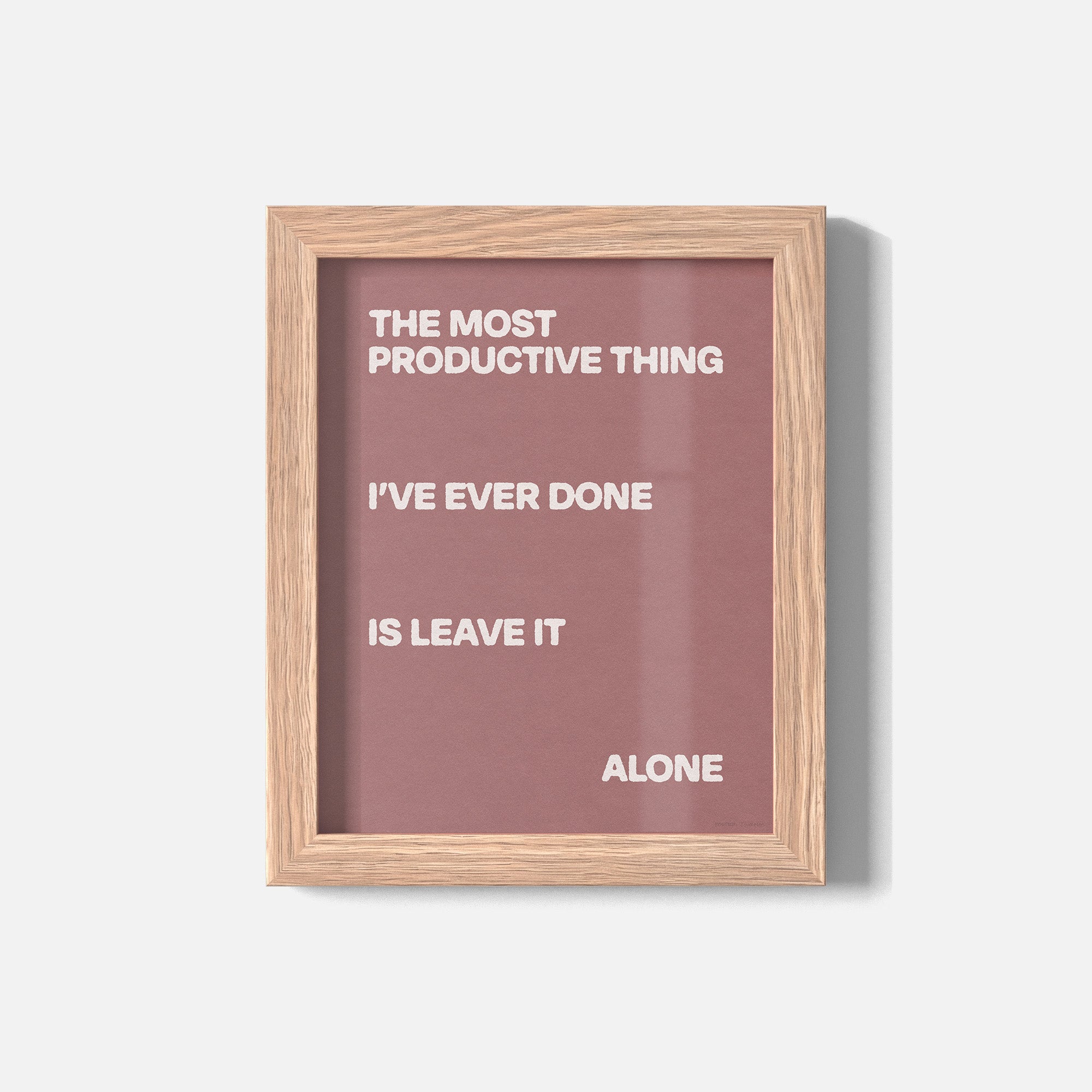 ALONE PRINT