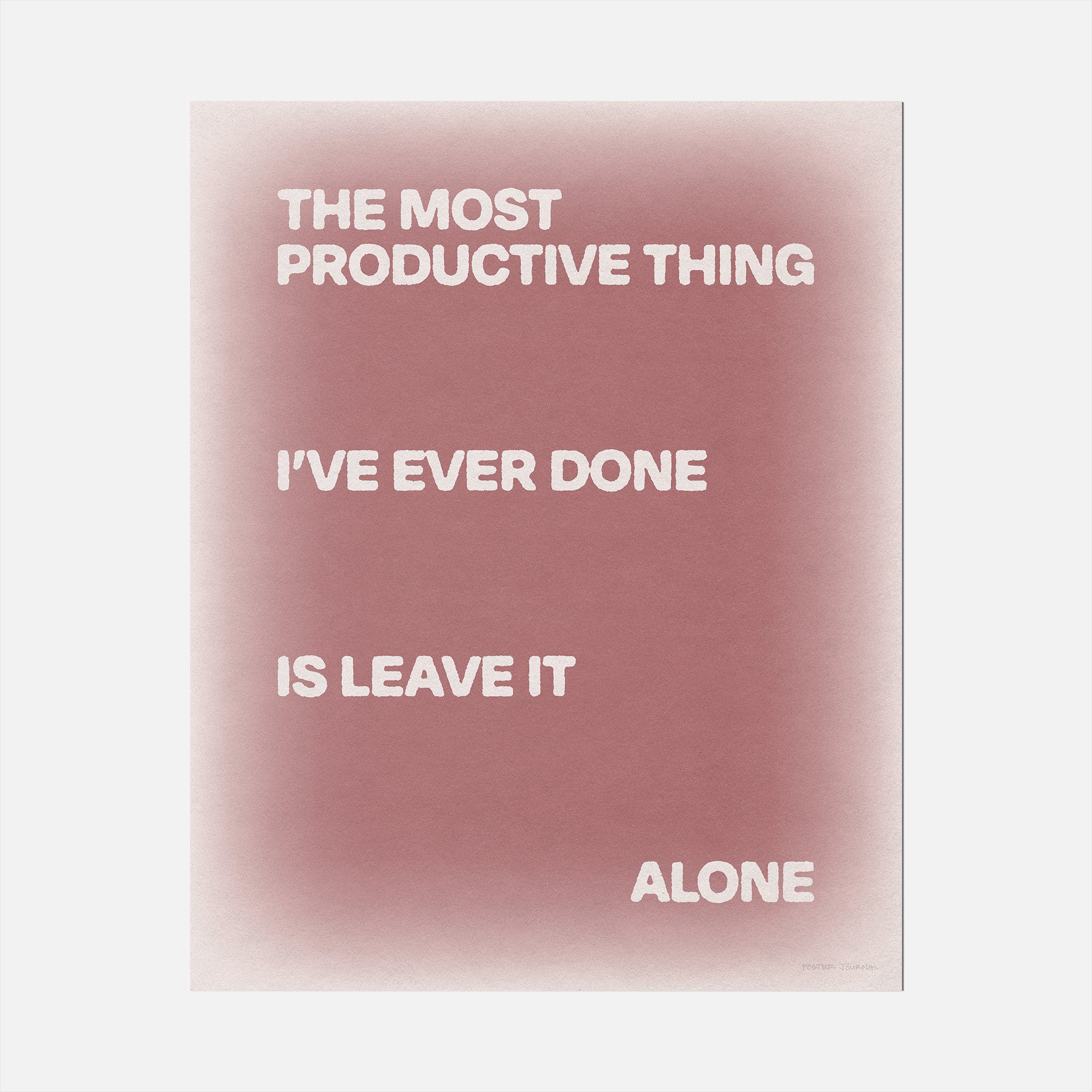 ALONE PRINT