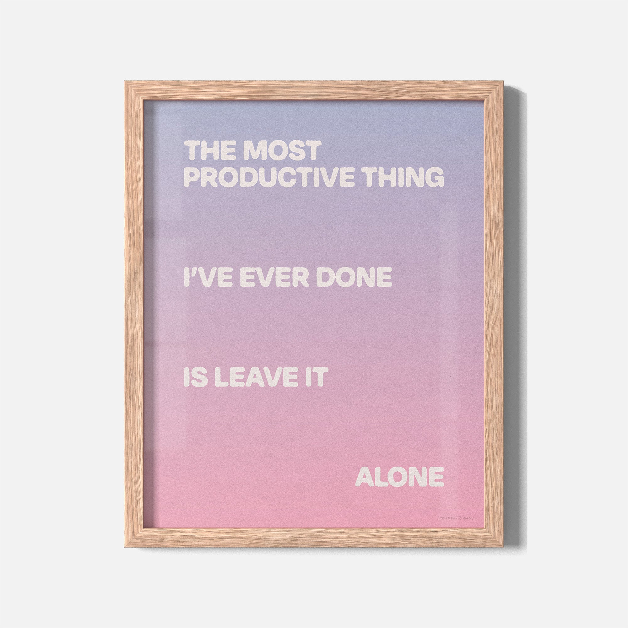 ALONE PRINT