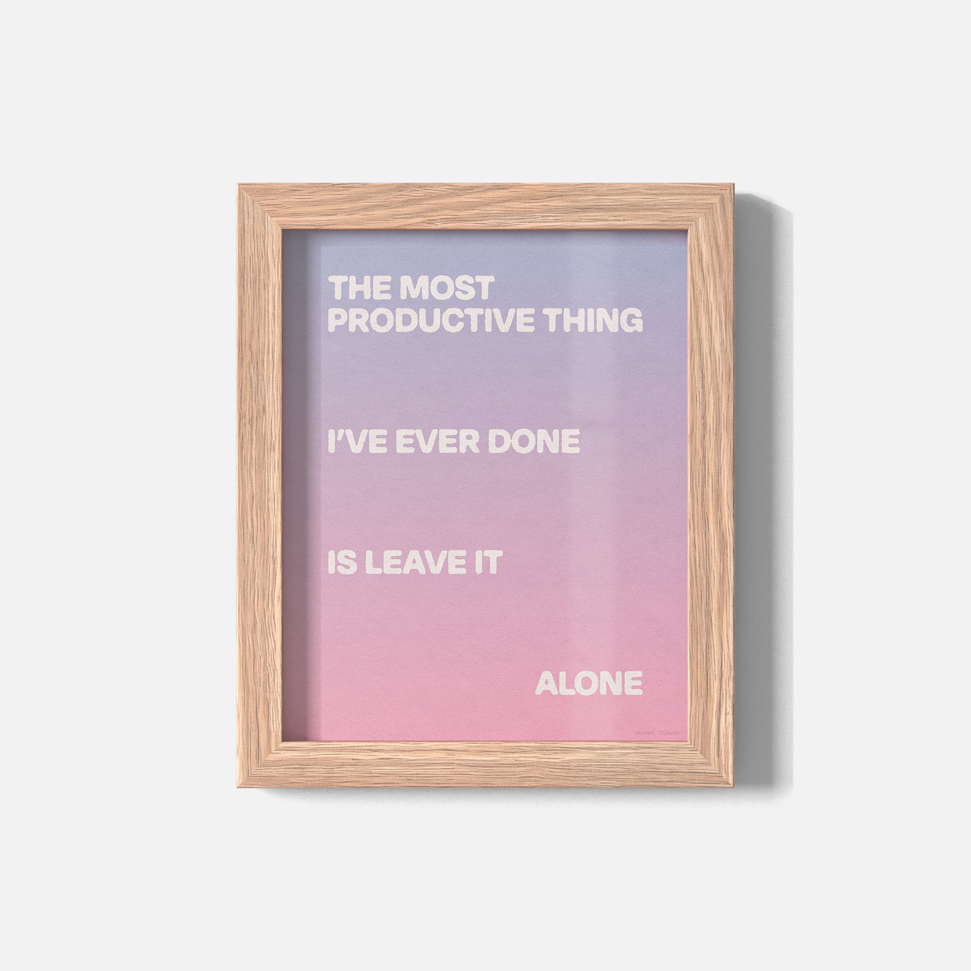 ALONE PRINT