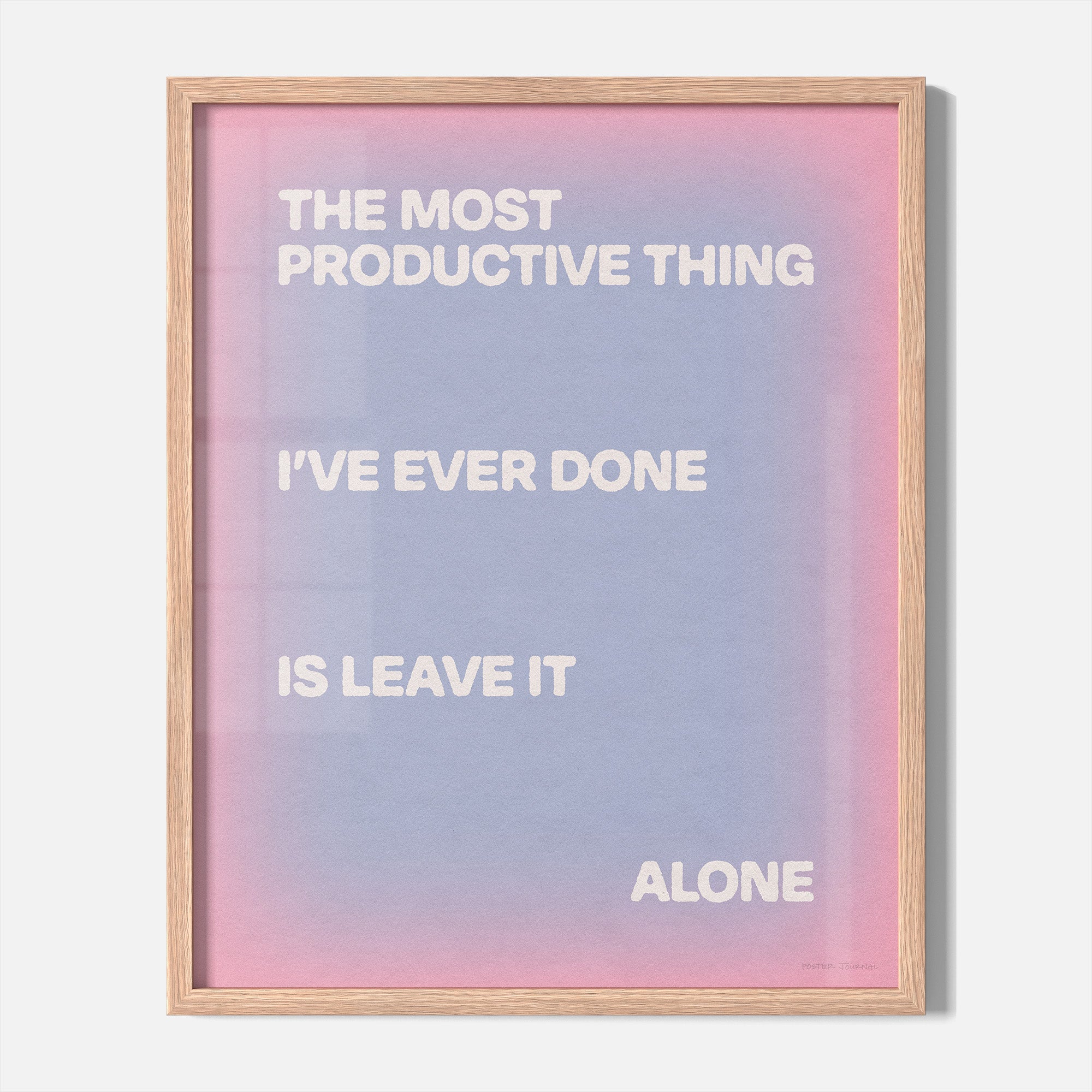 ALONE PRINT
