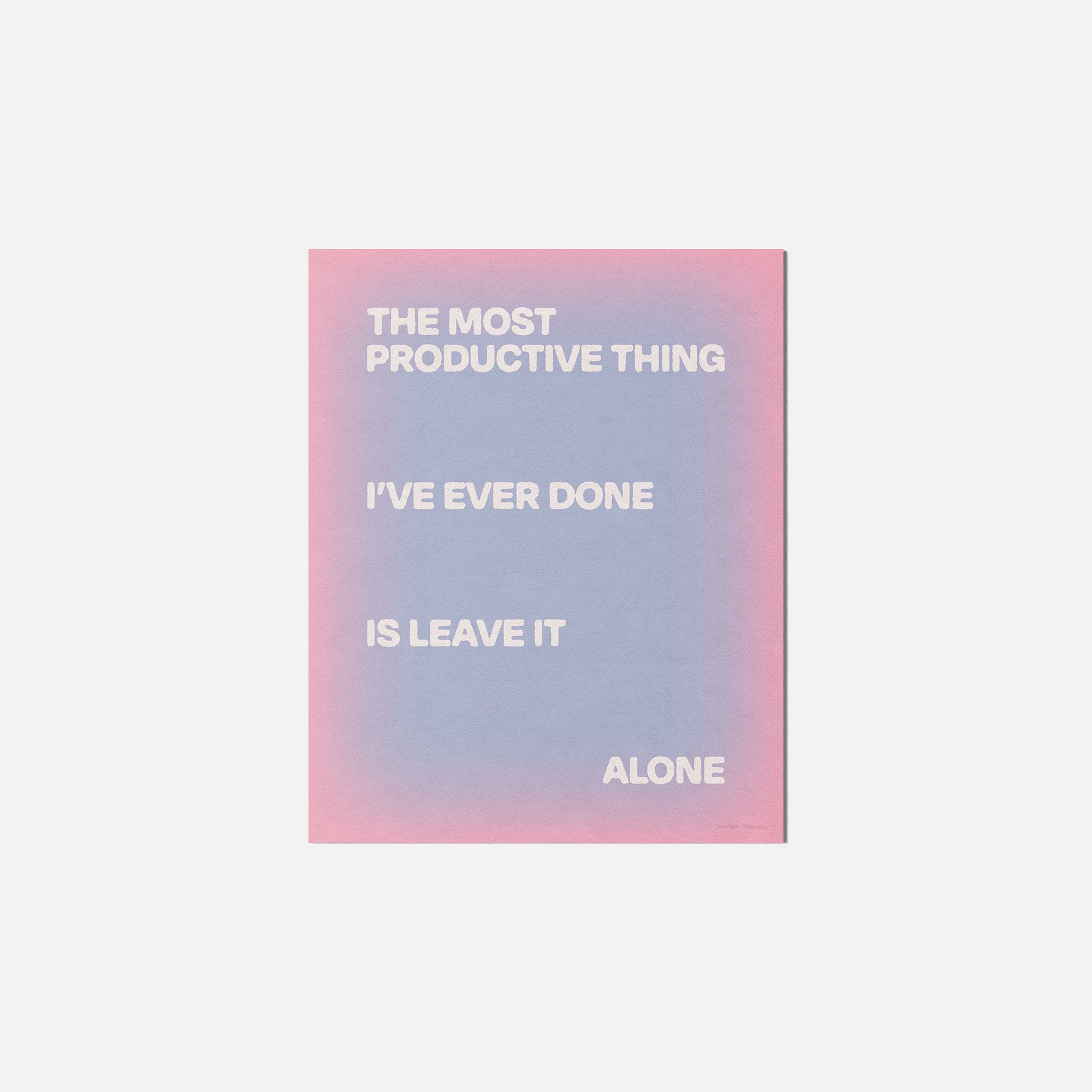 ALONE PRINT