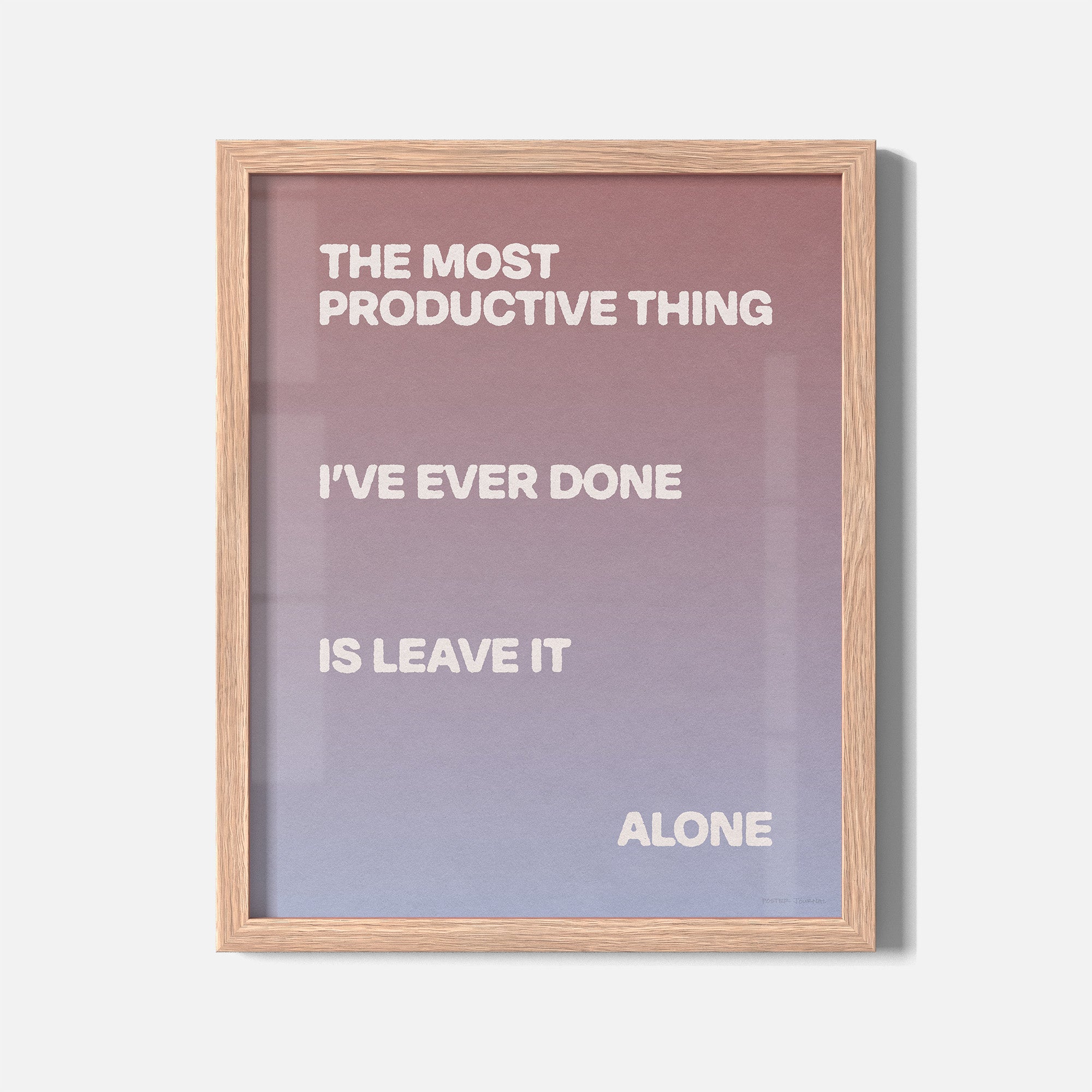 ALONE PRINT