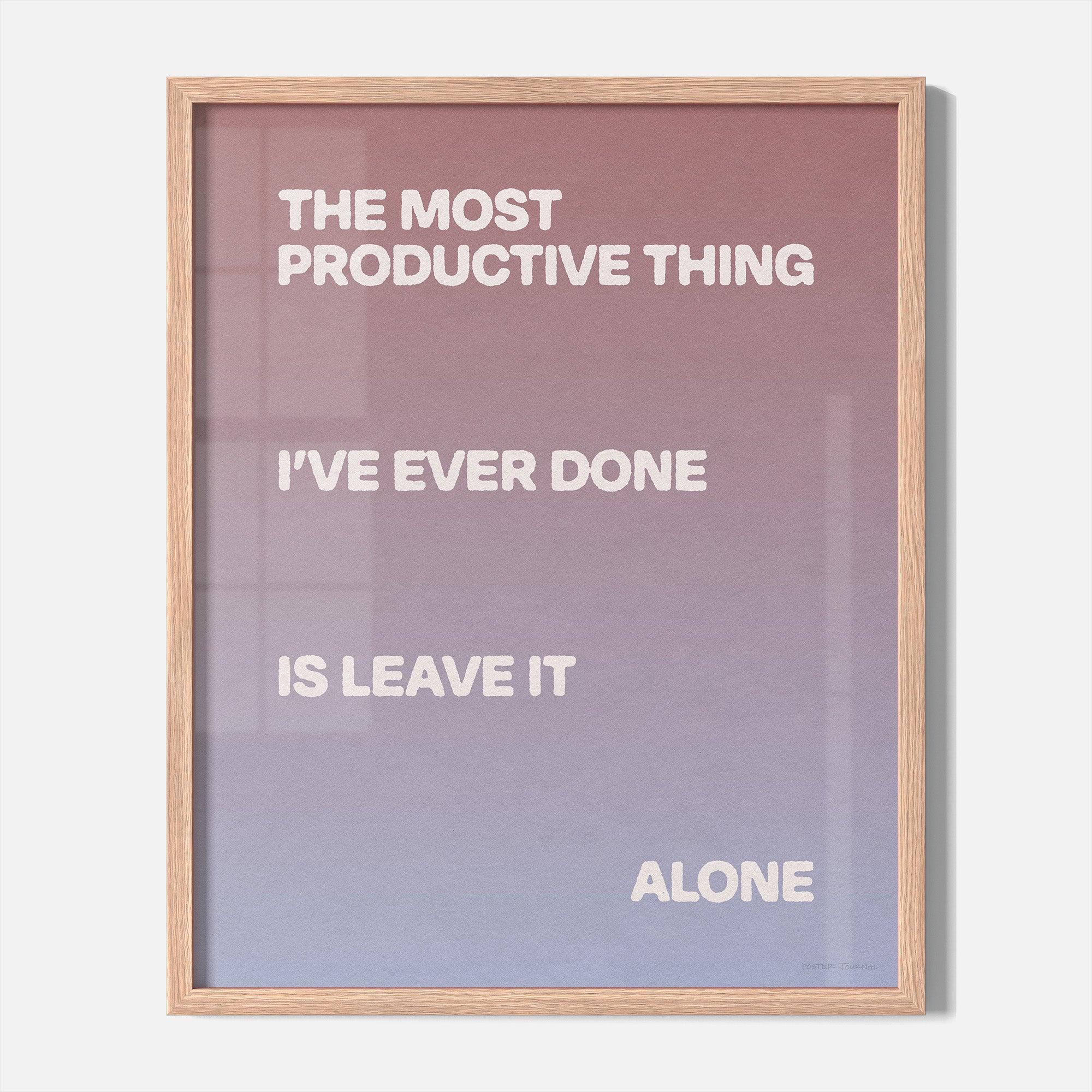 ALONE PRINT