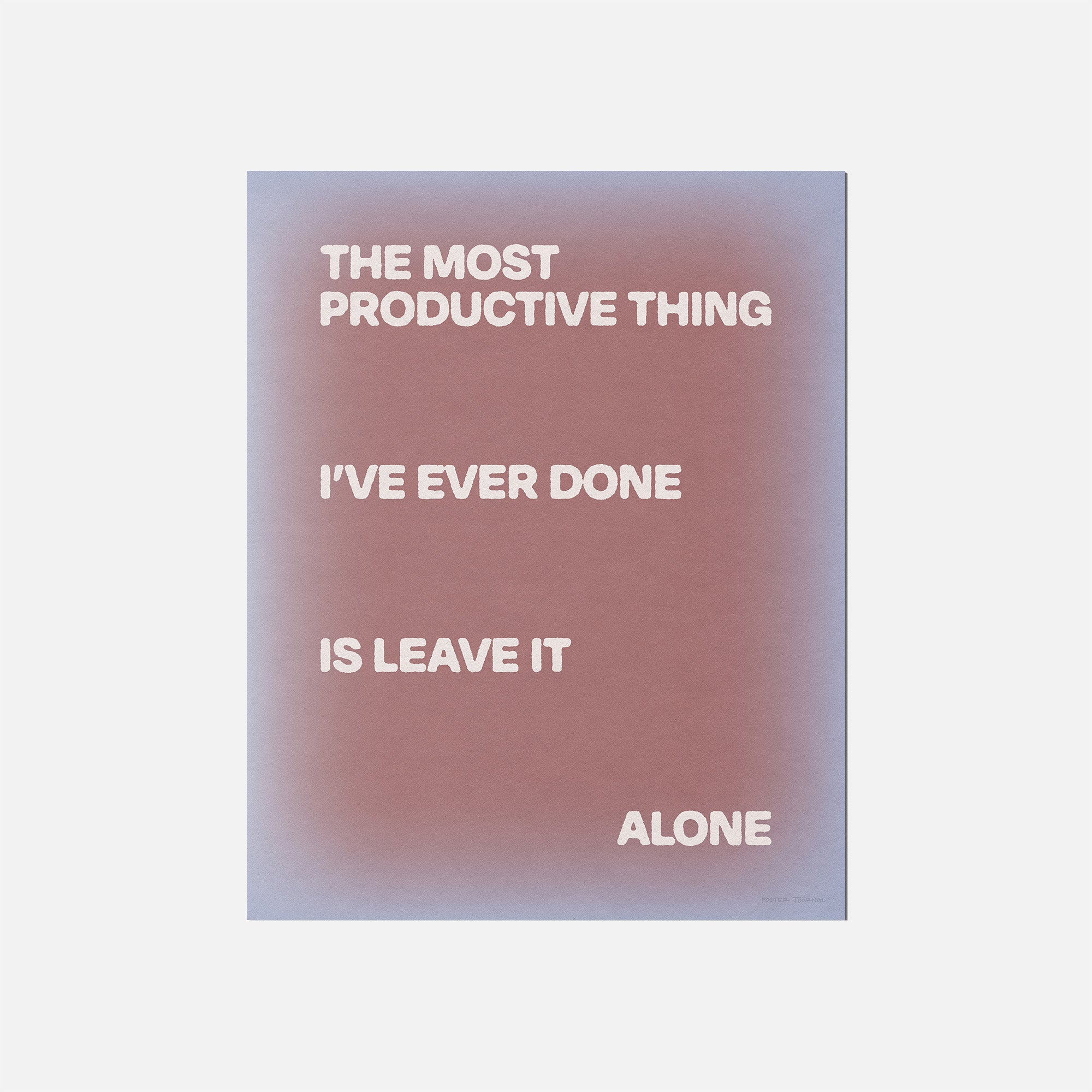 ALONE PRINT
