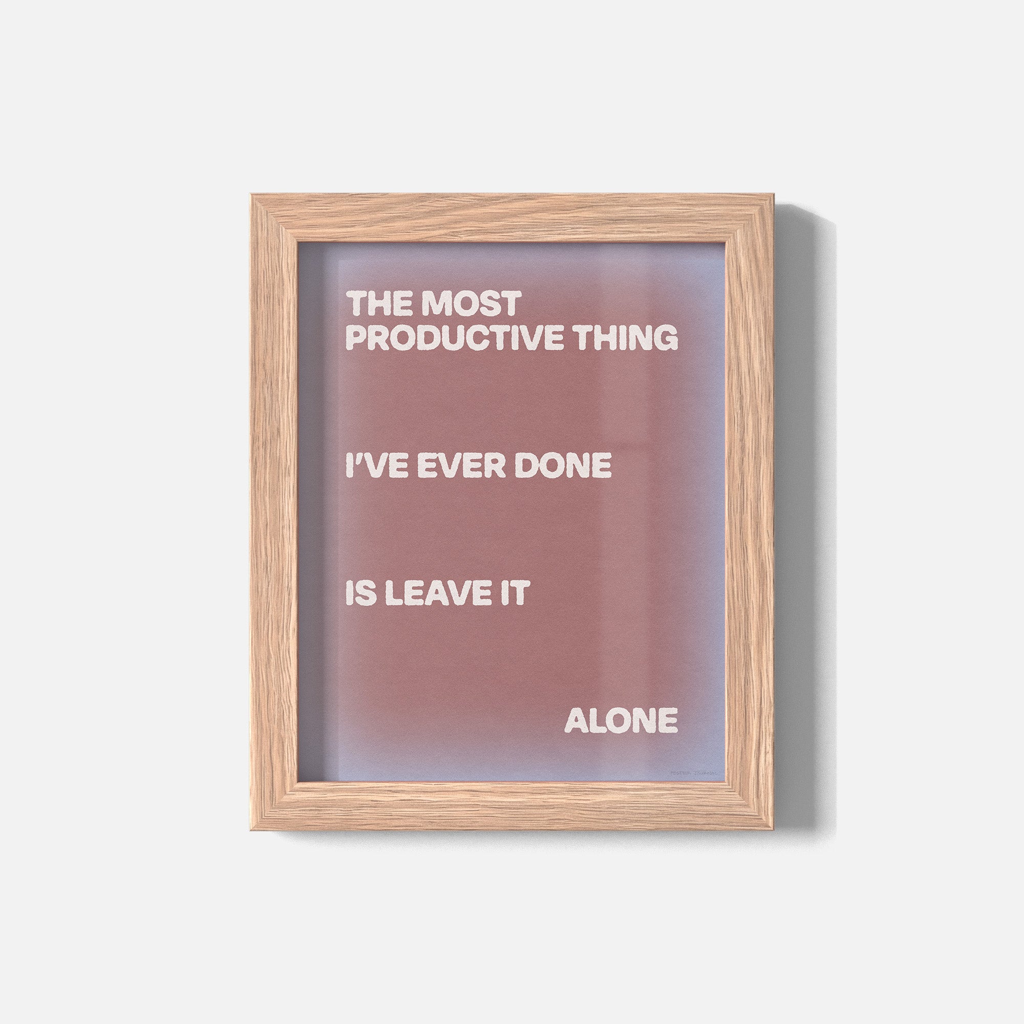 ALONE PRINT