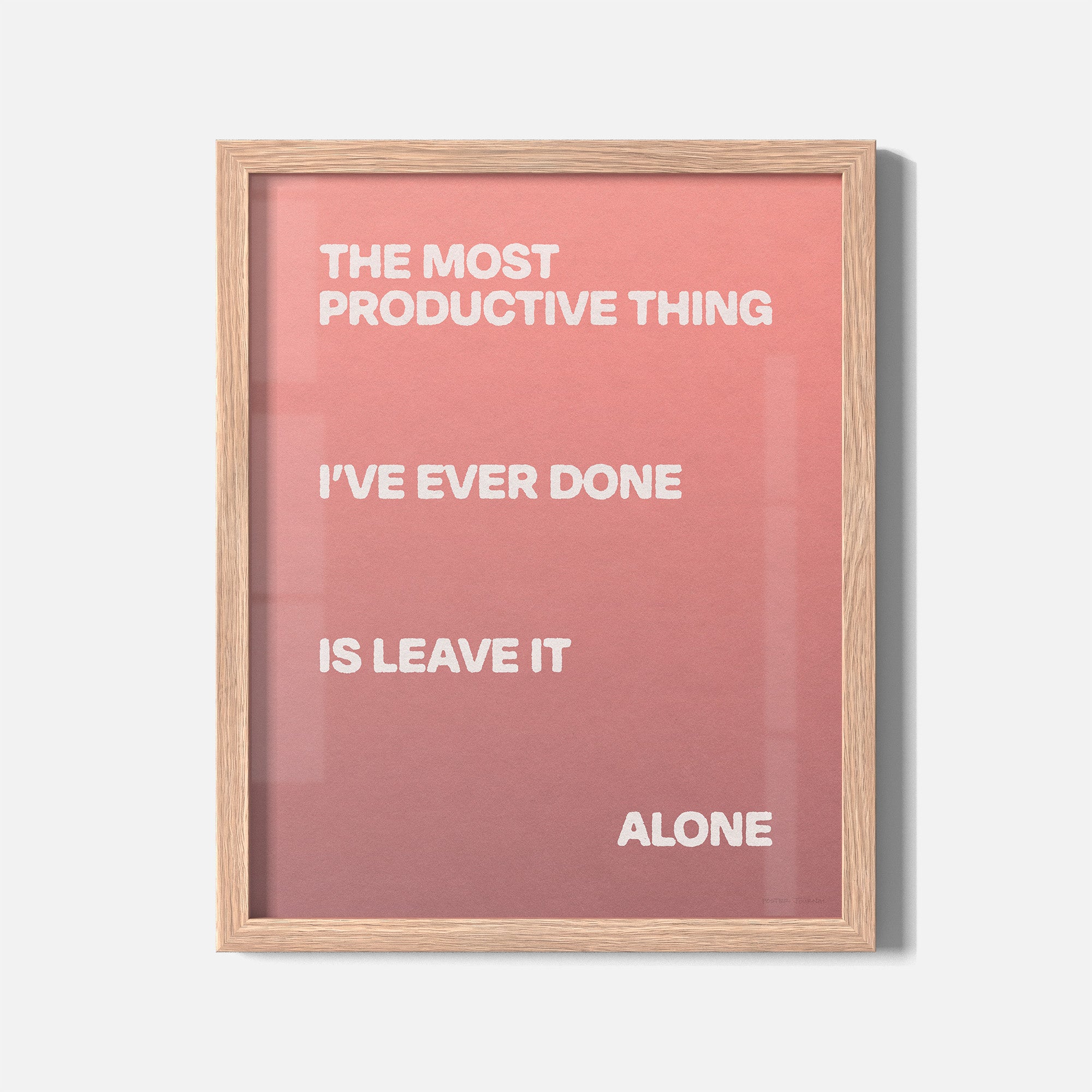 ALONE PRINT