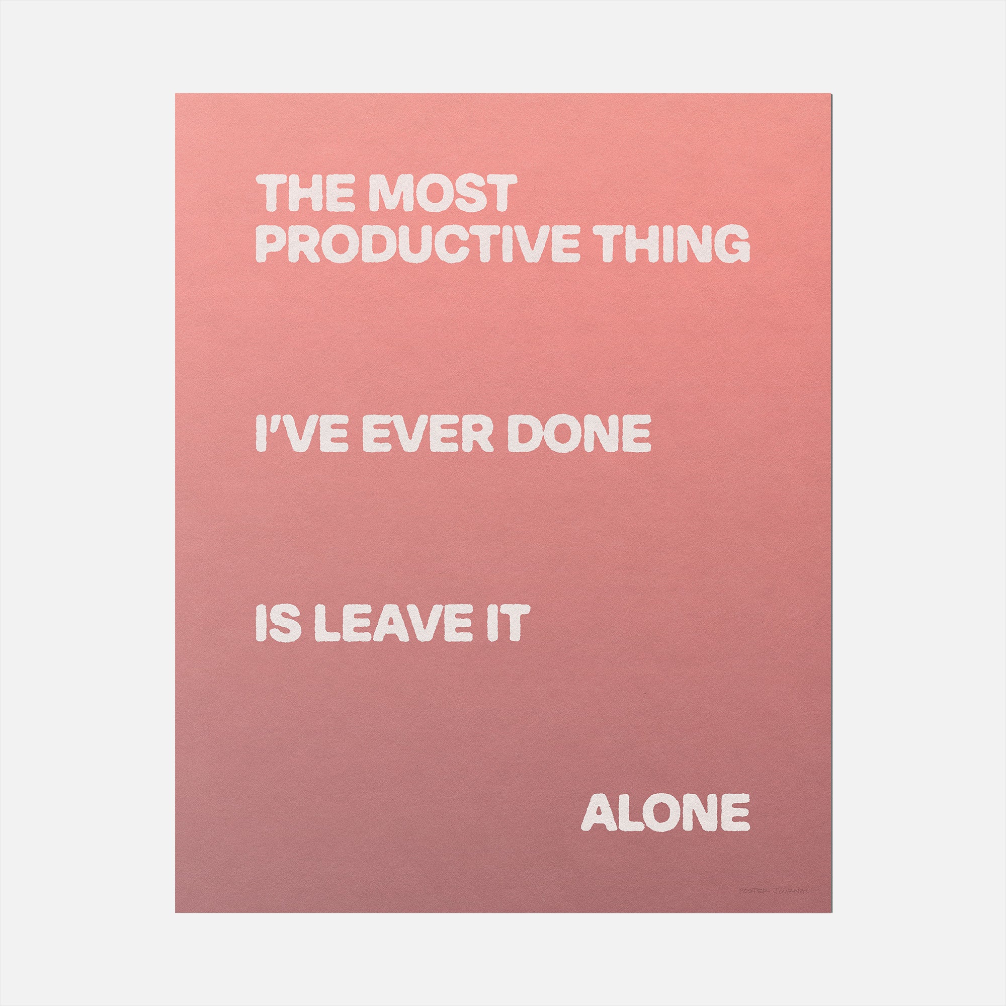 ALONE PRINT