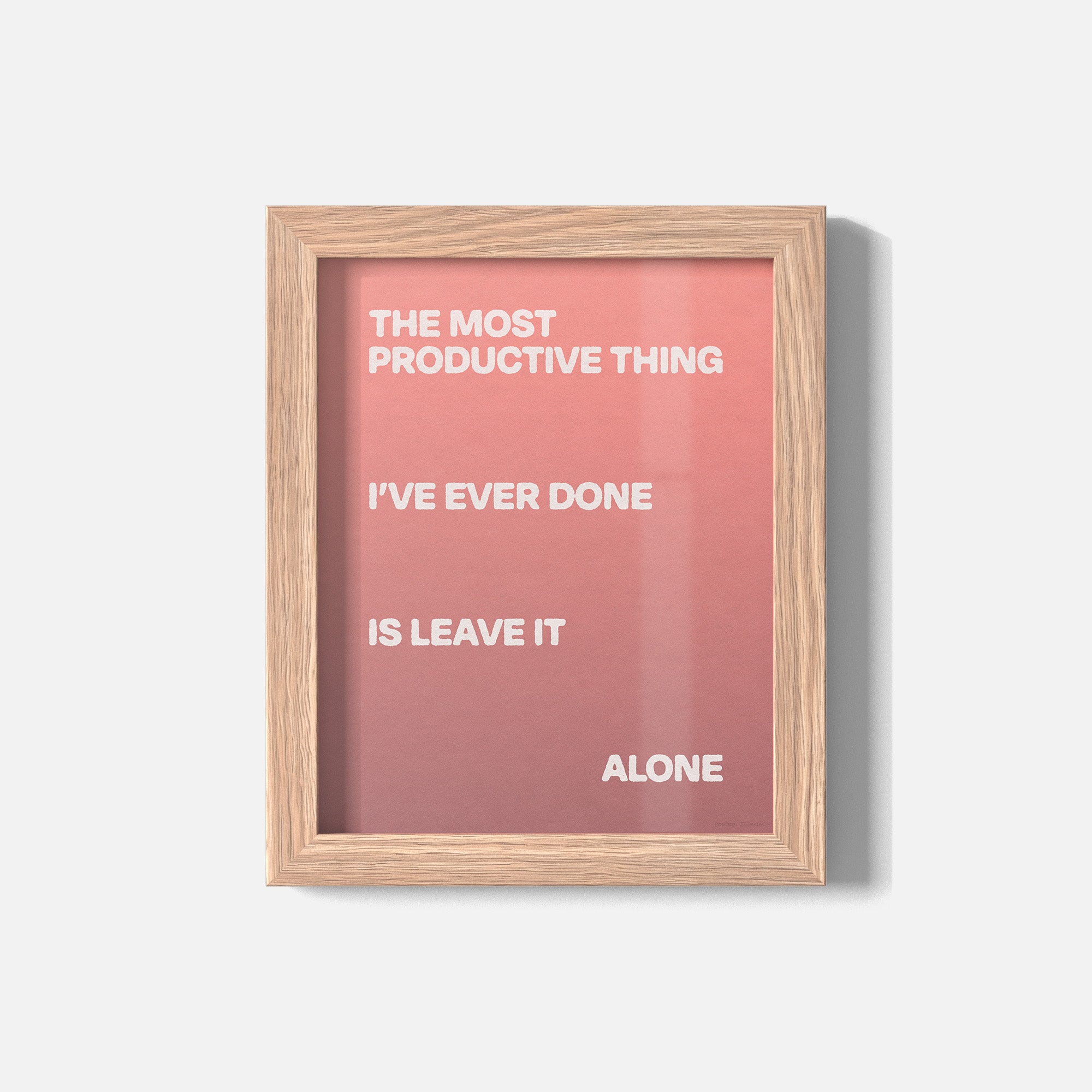 ALONE PRINT