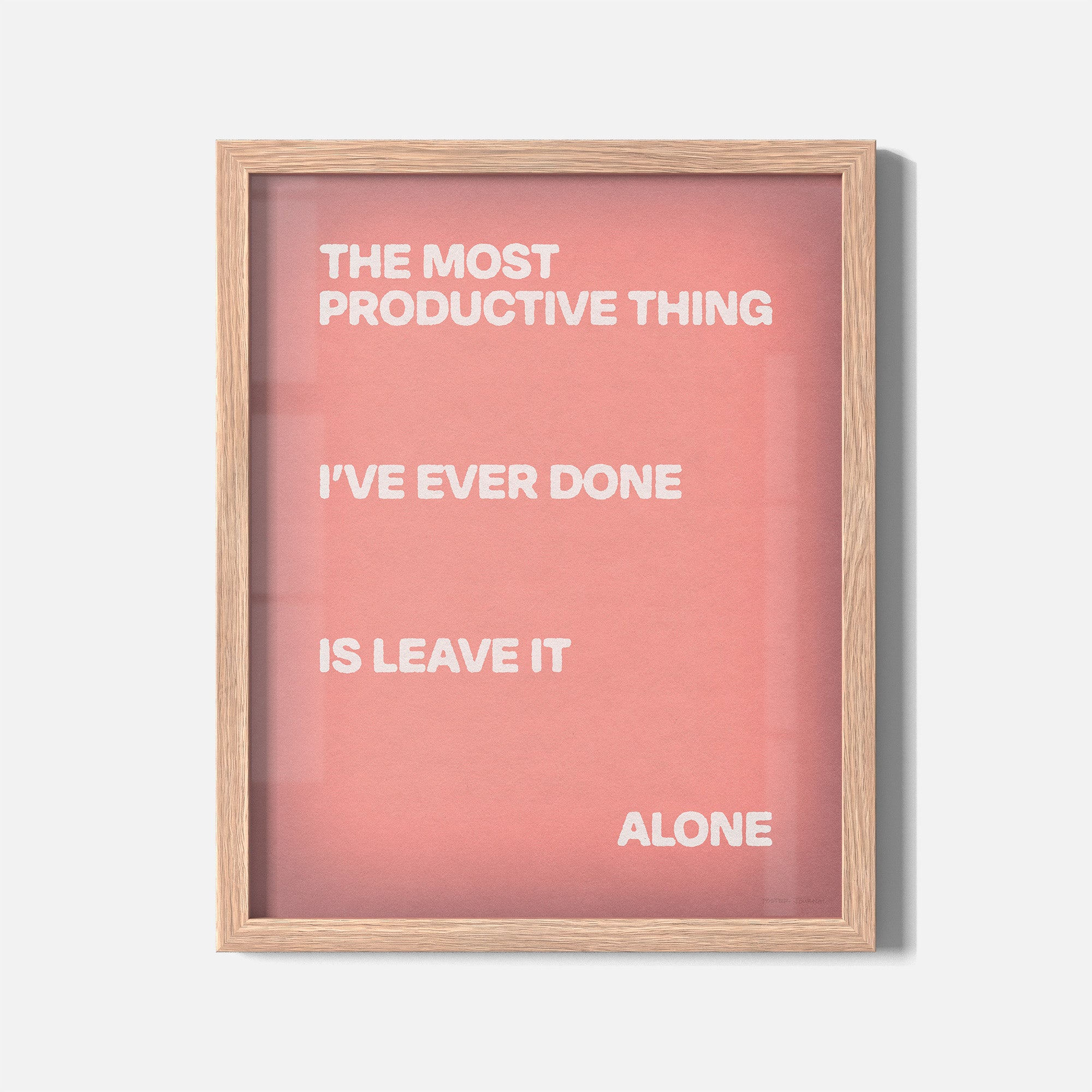 ALONE PRINT