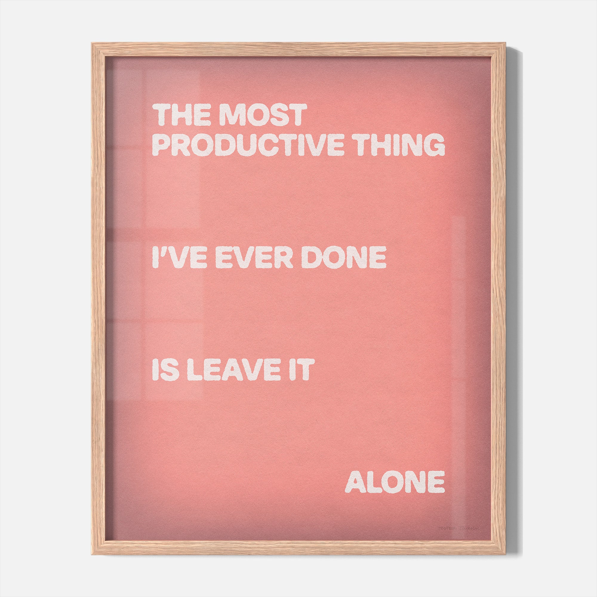 ALONE PRINT