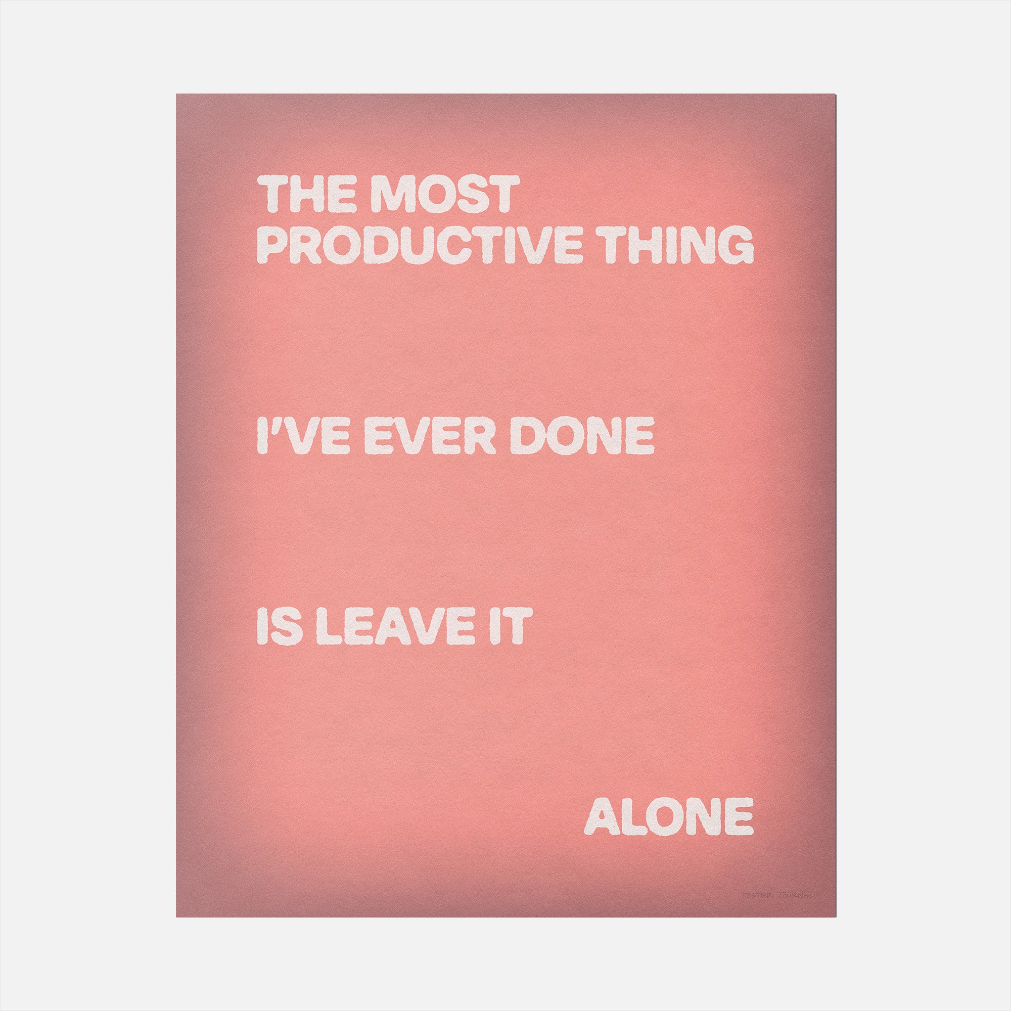 ALONE PRINT