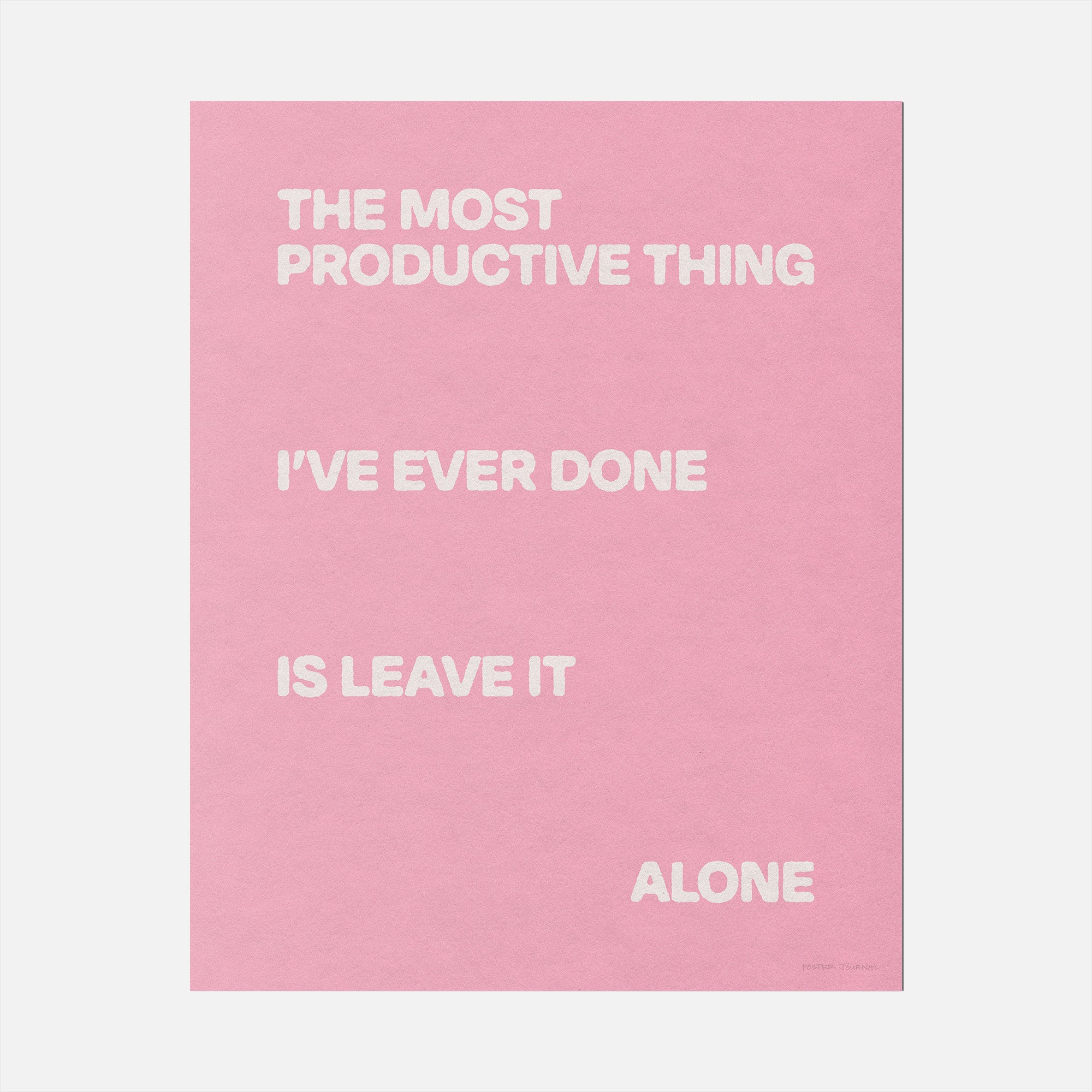 ALONE PRINT