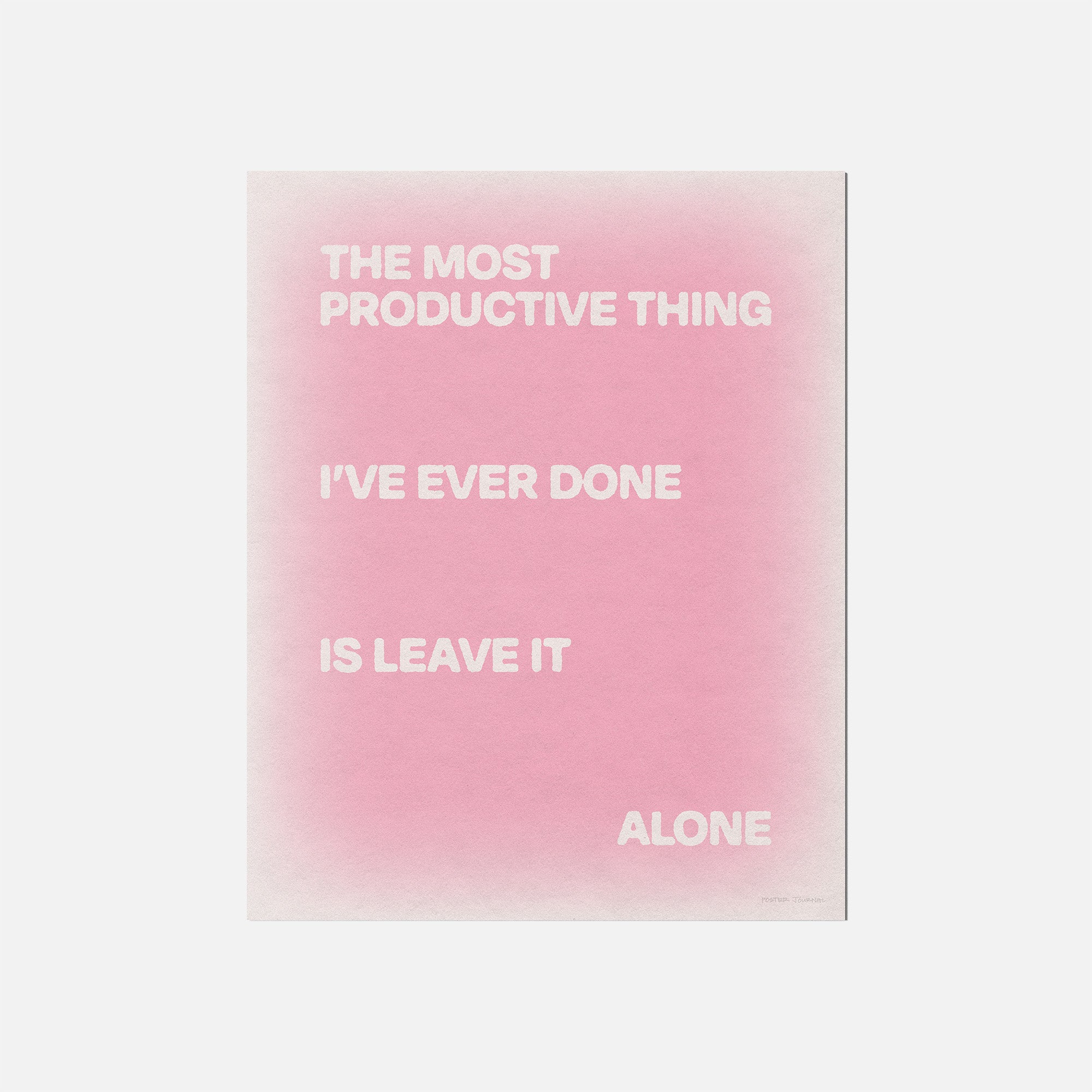 ALONE PRINT