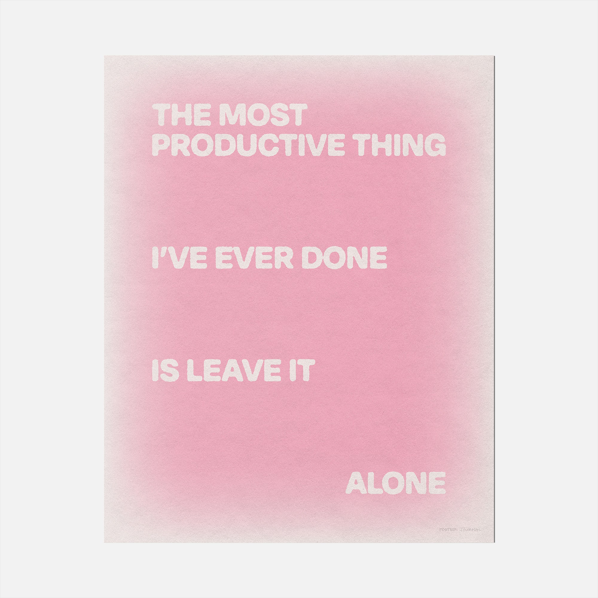 ALONE PRINT