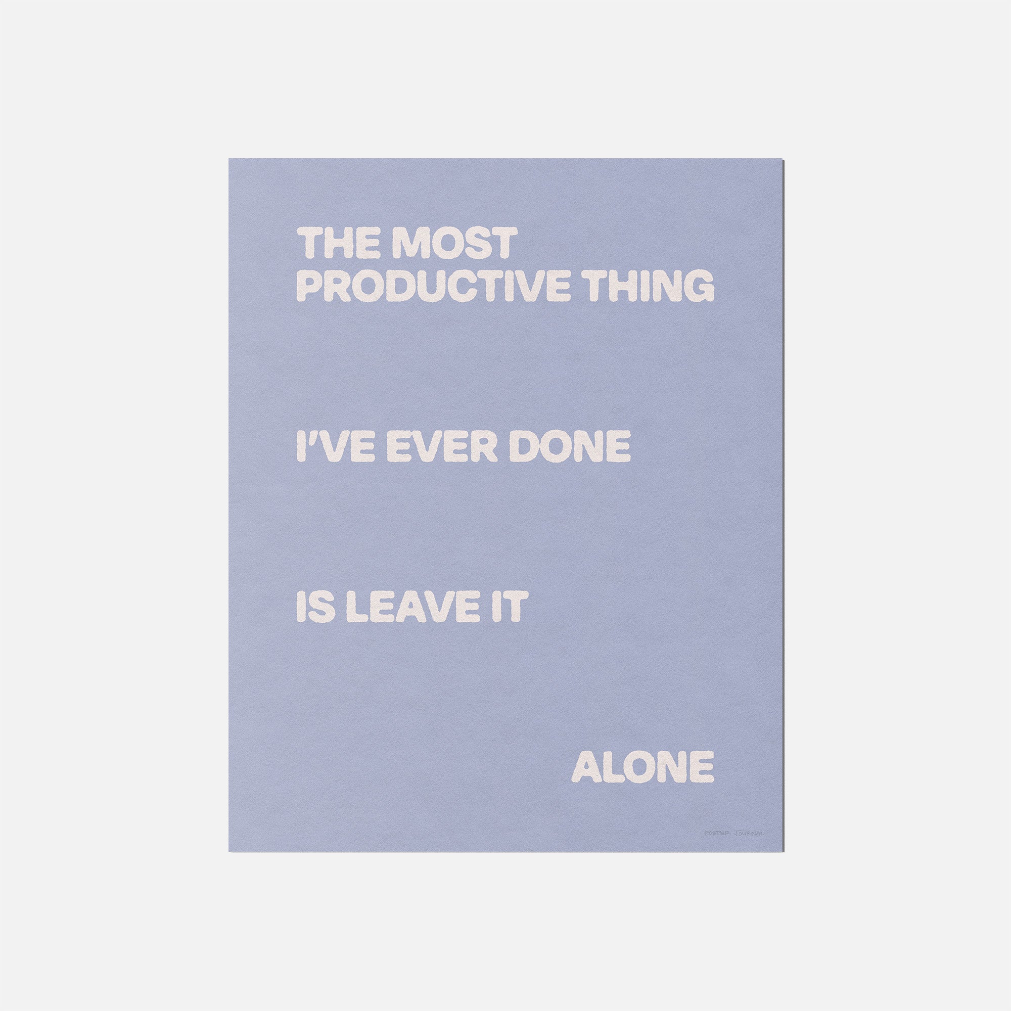 ALONE PRINT