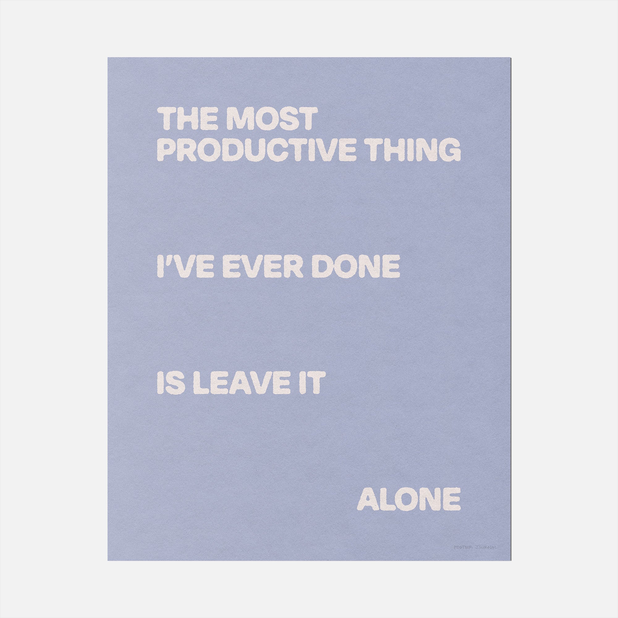 ALONE PRINT
