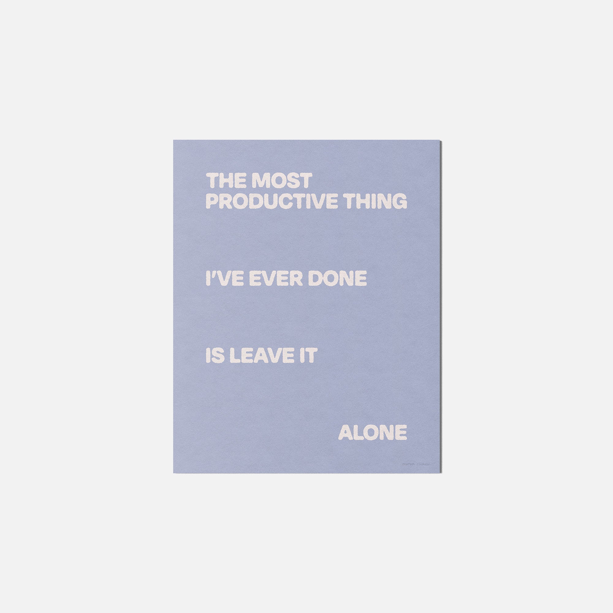 ALONE PRINT