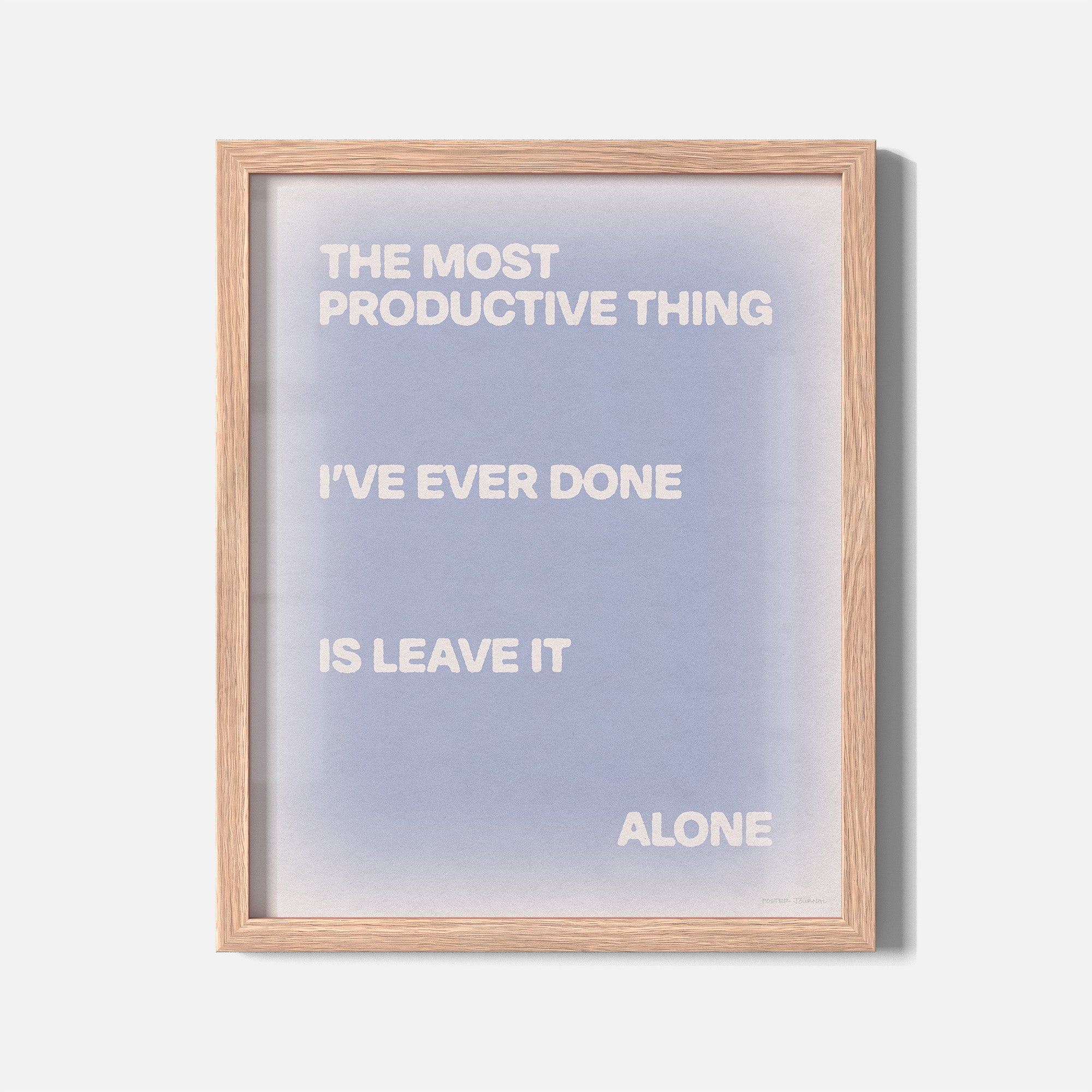 ALONE PRINT