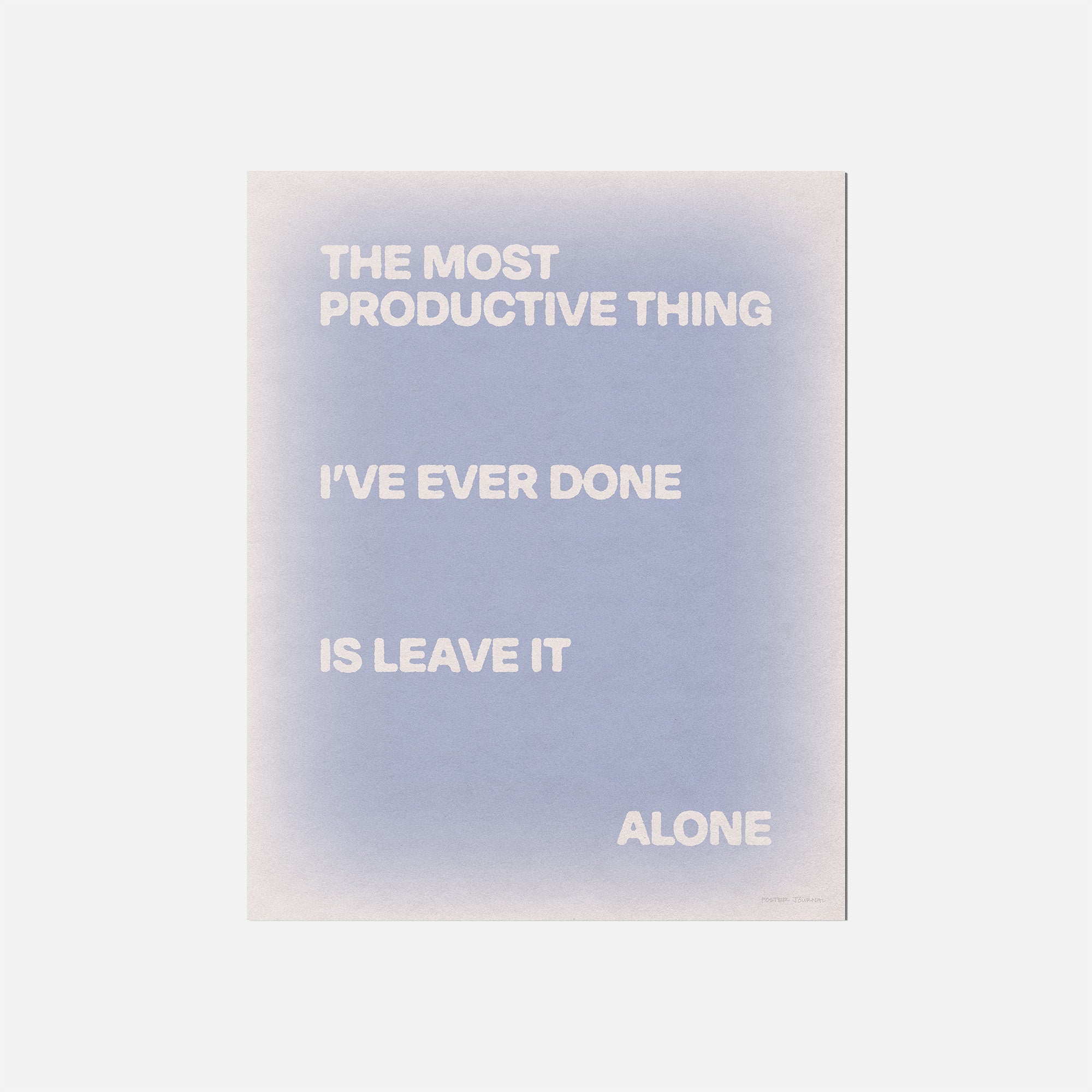 ALONE PRINT
