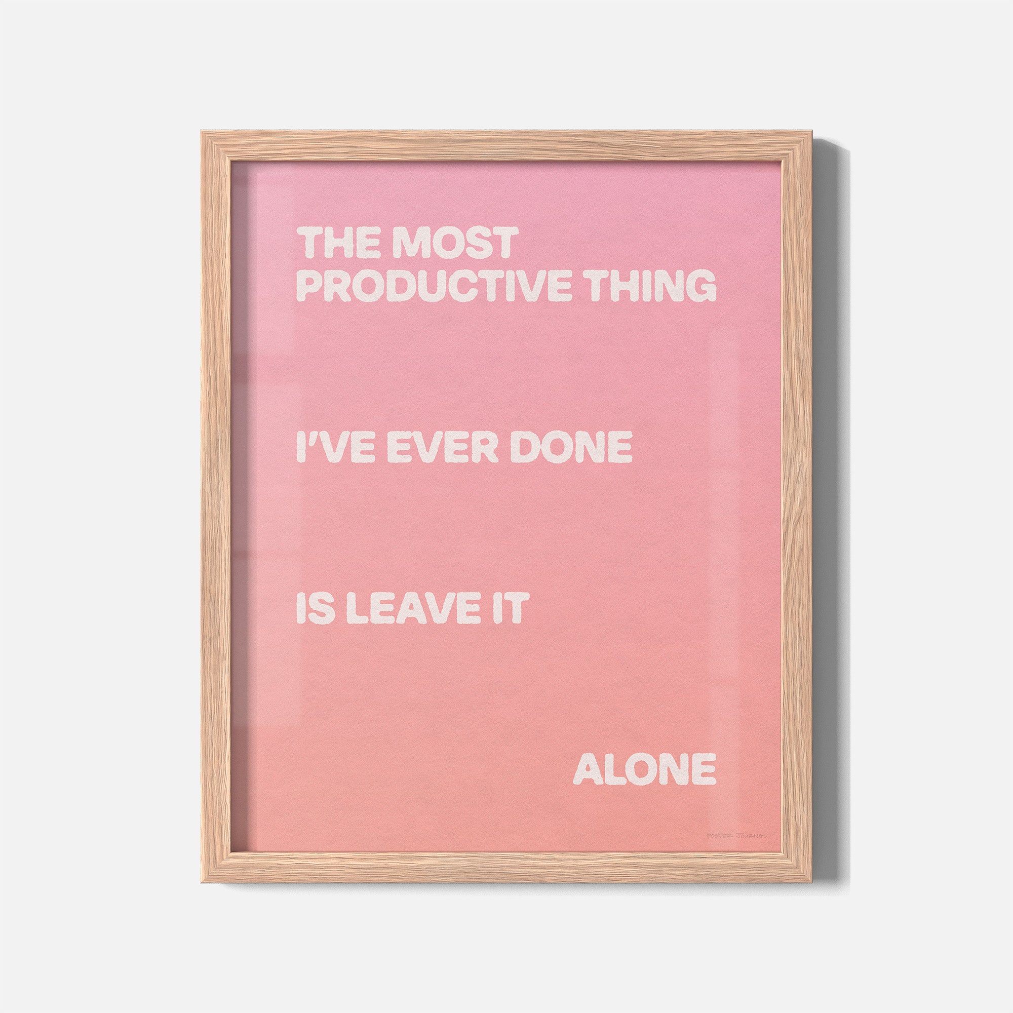 ALONE PRINT