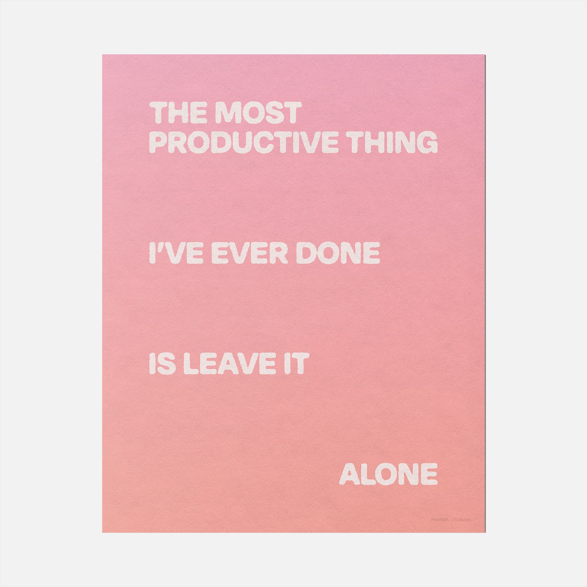 ALONE PRINT
