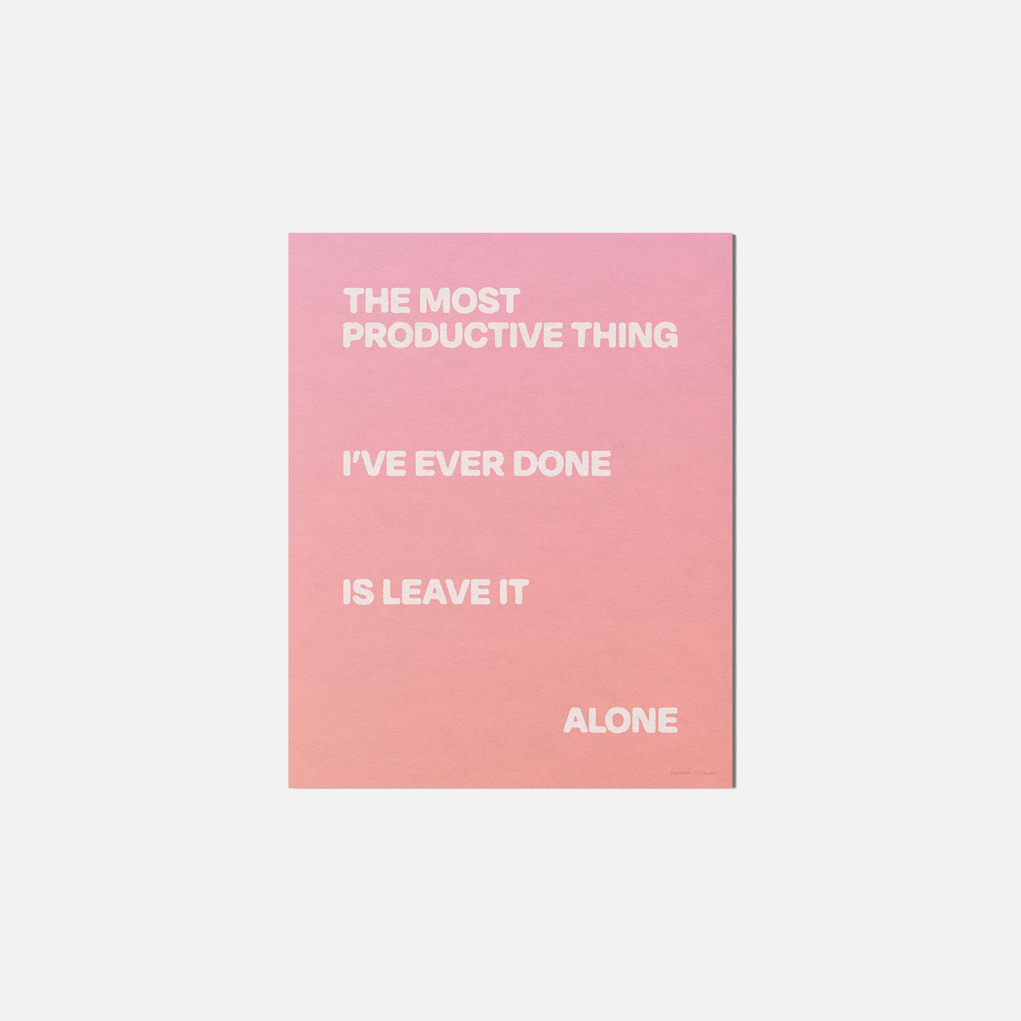 ALONE PRINT