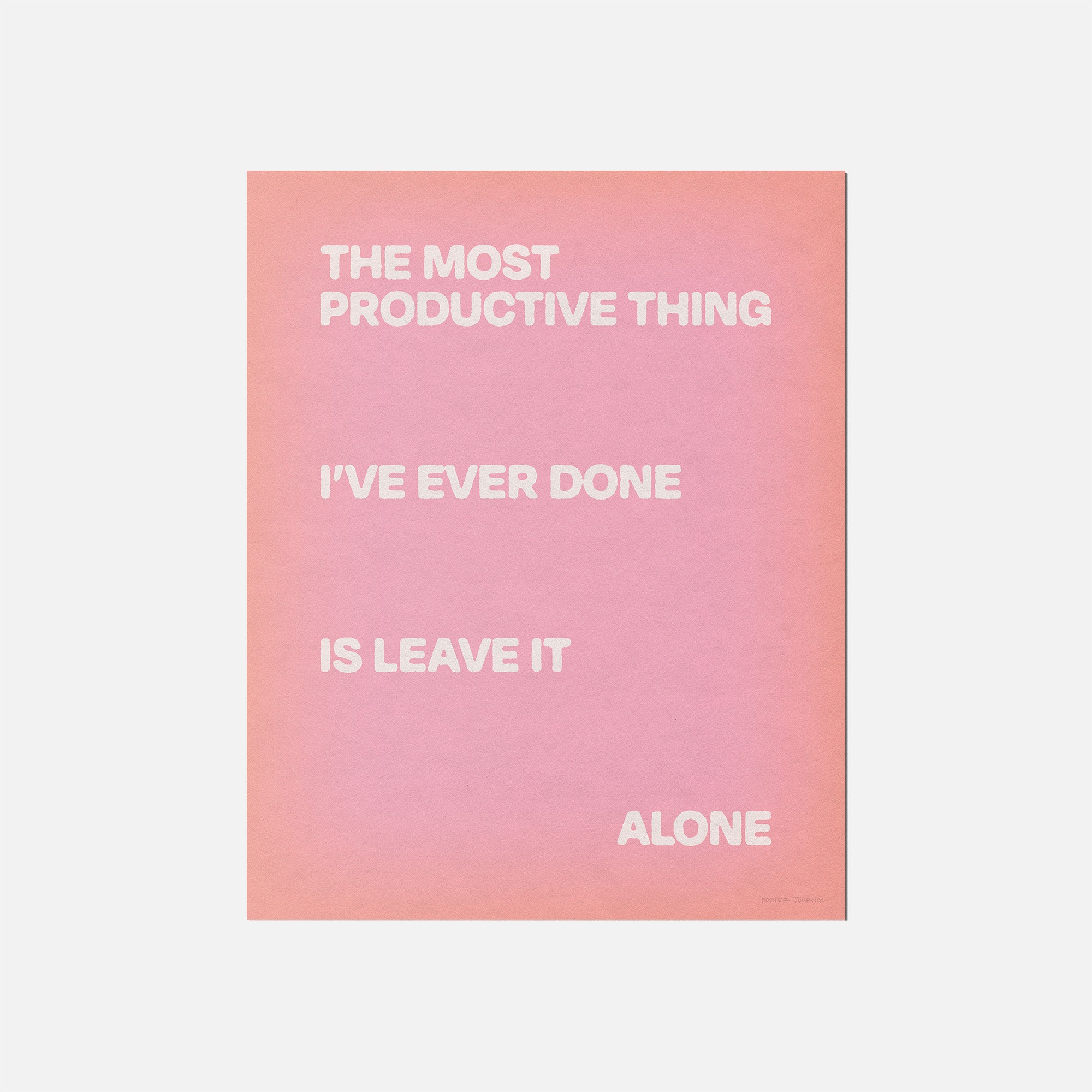 ALONE PRINT
