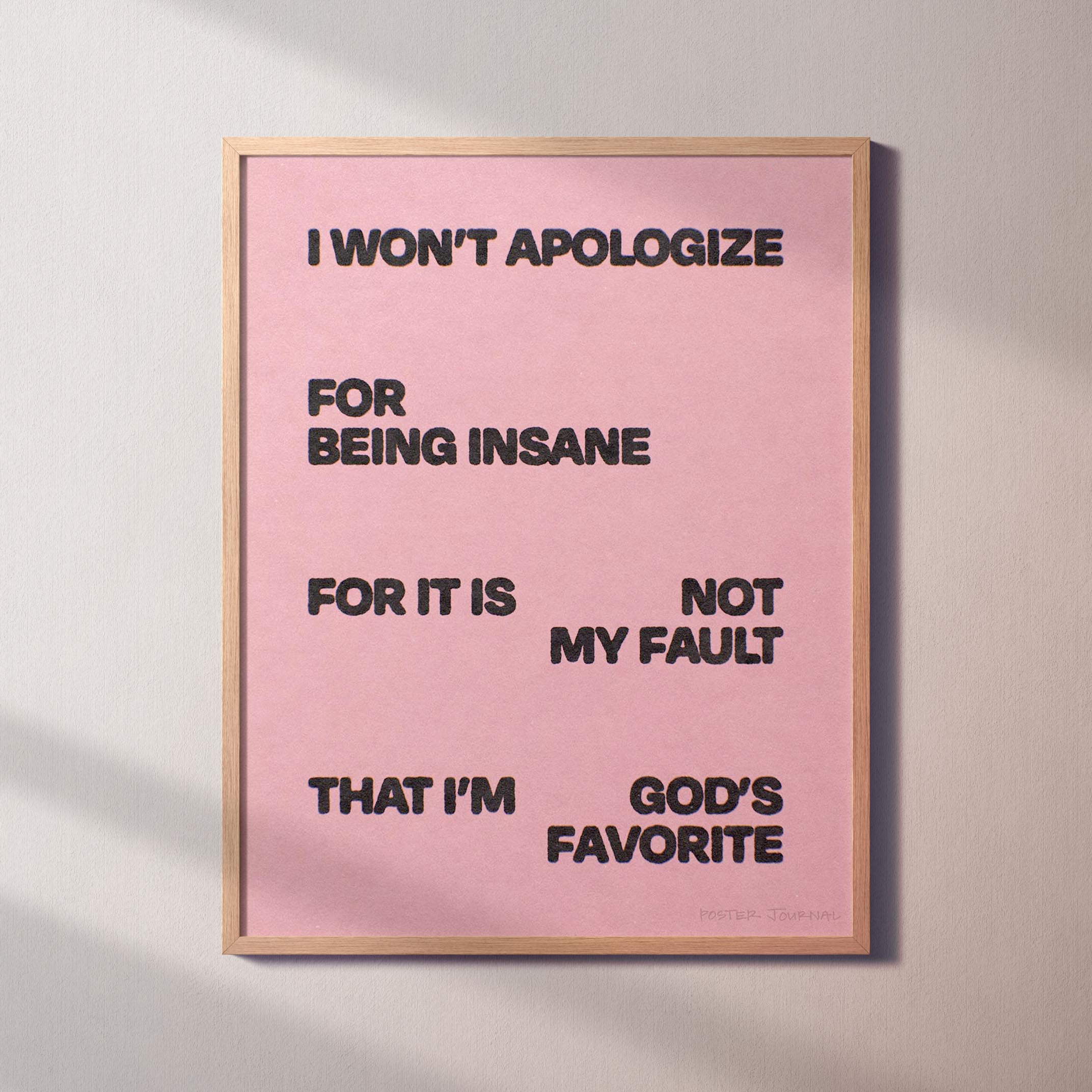 APOLOGIZE PRINT