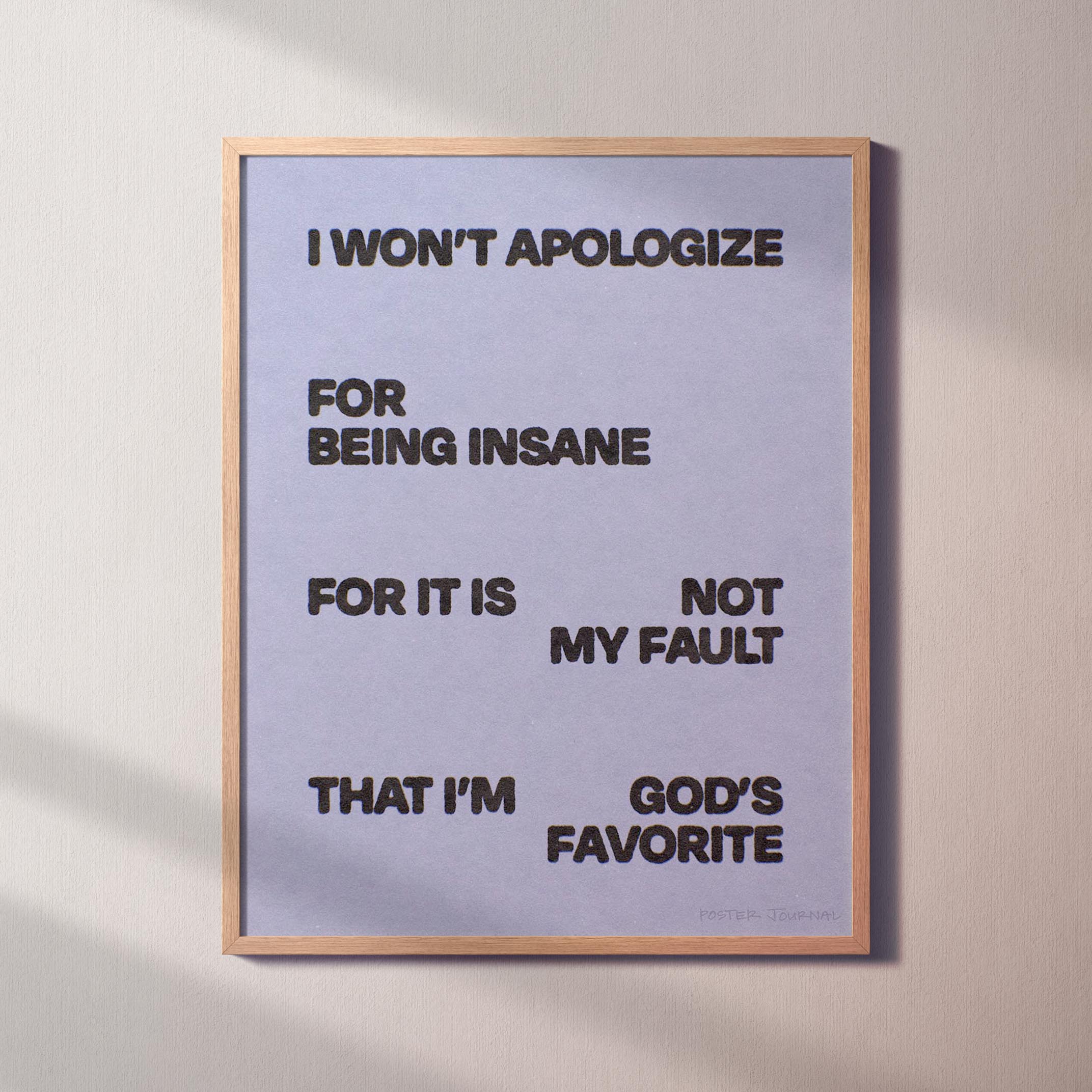 APOLOGIZE PRINT