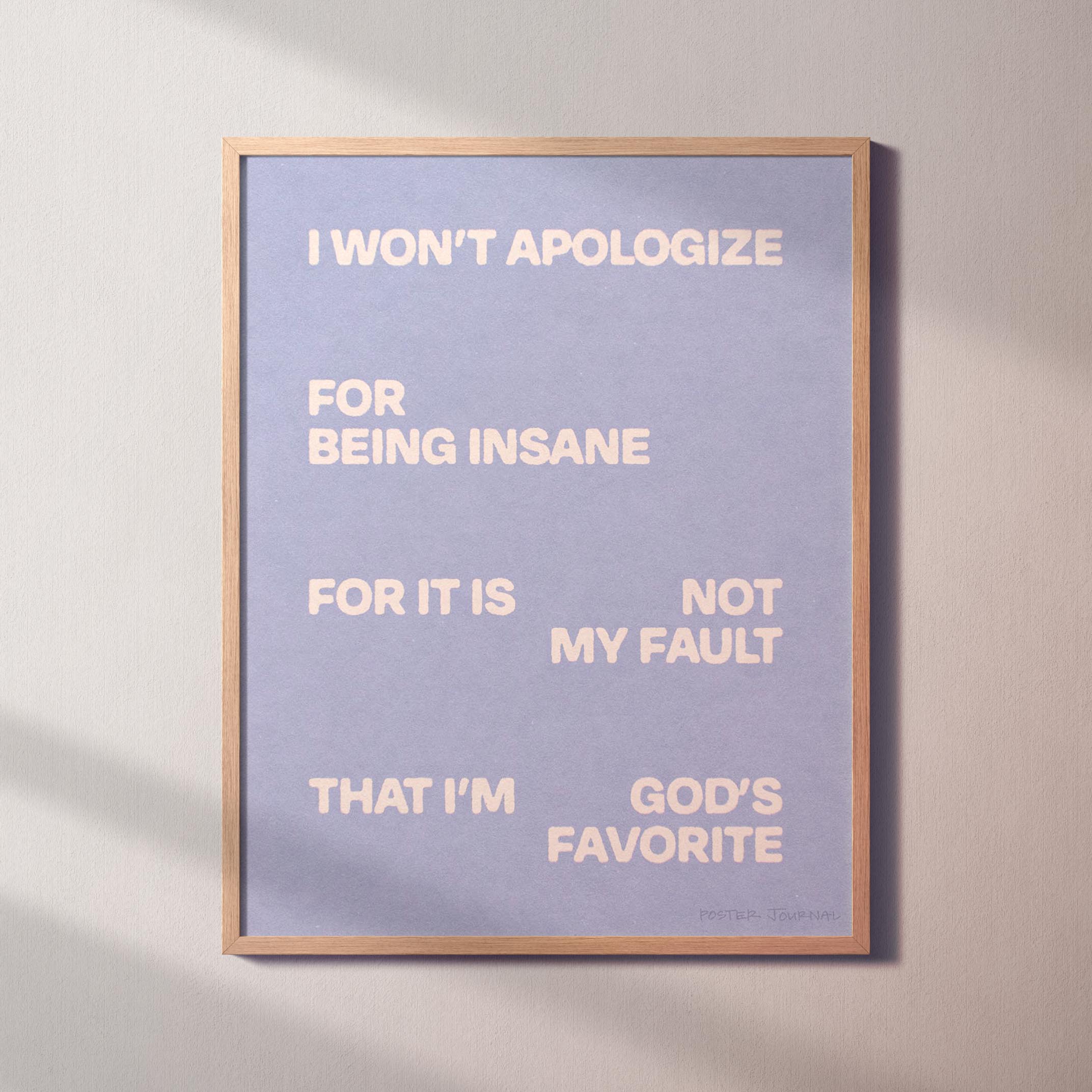 APOLOGIZE PRINT