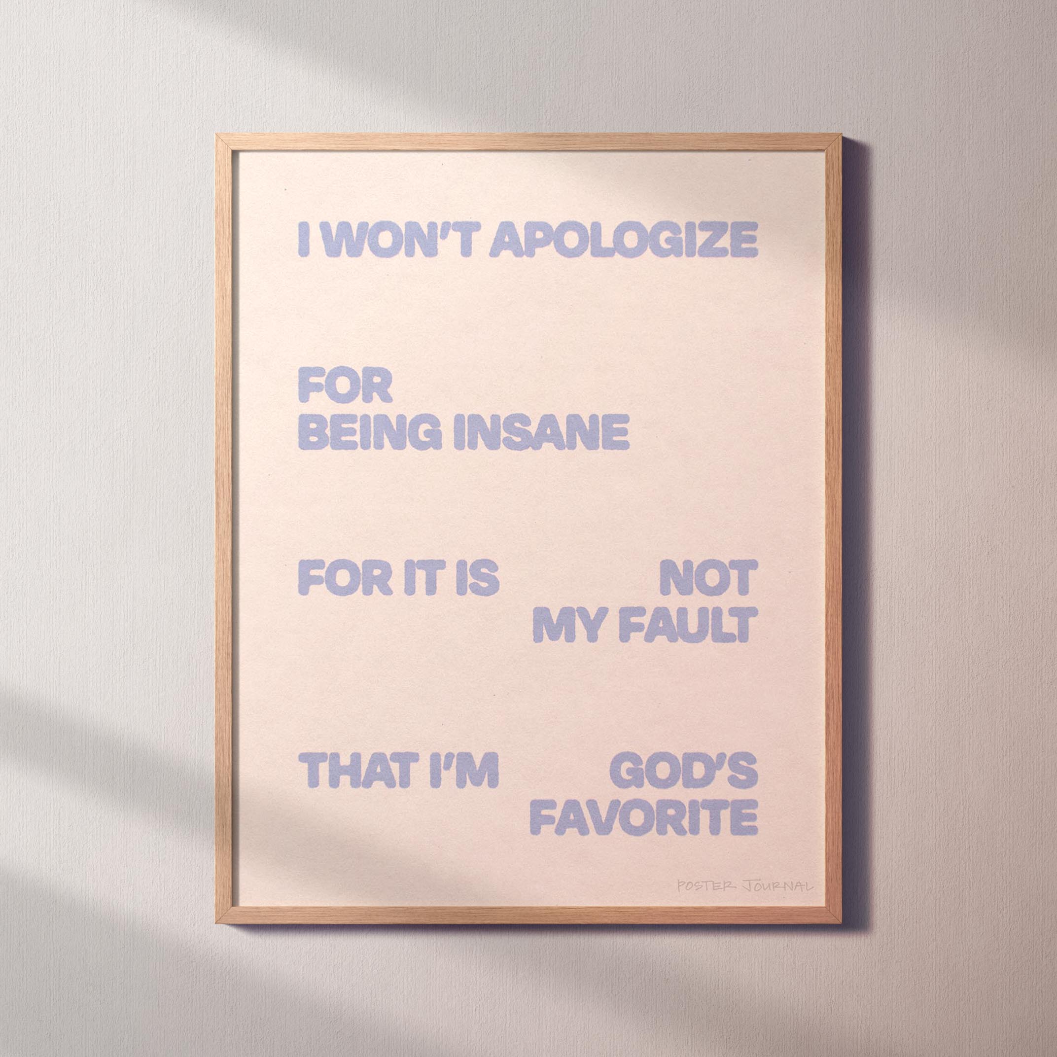 APOLOGIZE PRINT