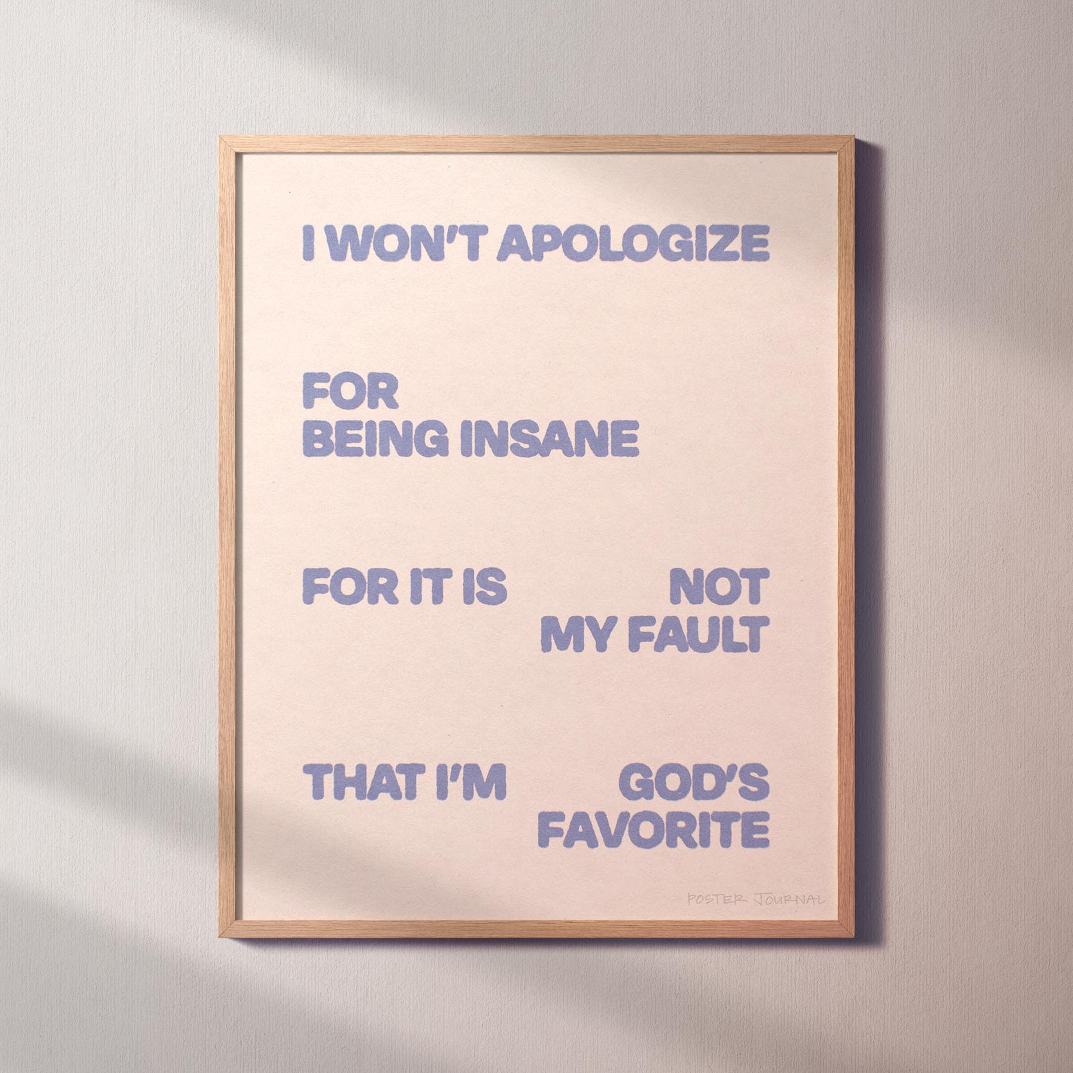 APOLOGIZE PRINT