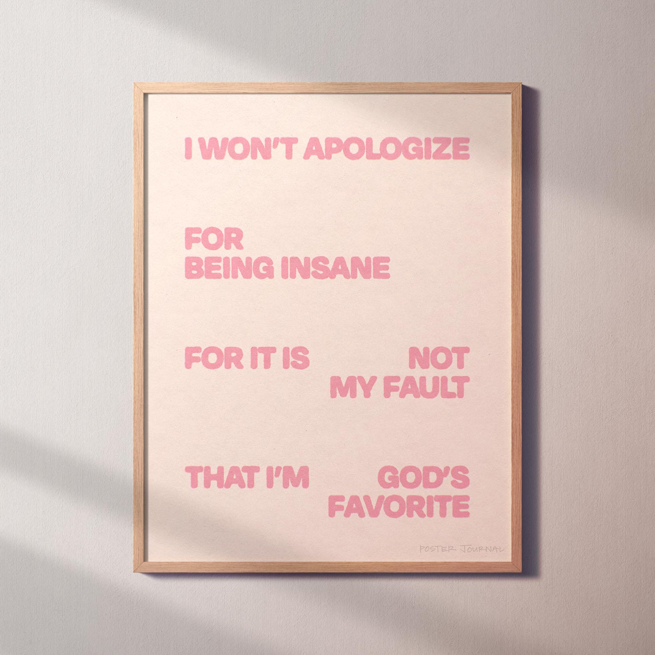 APOLOGIZE PRINT