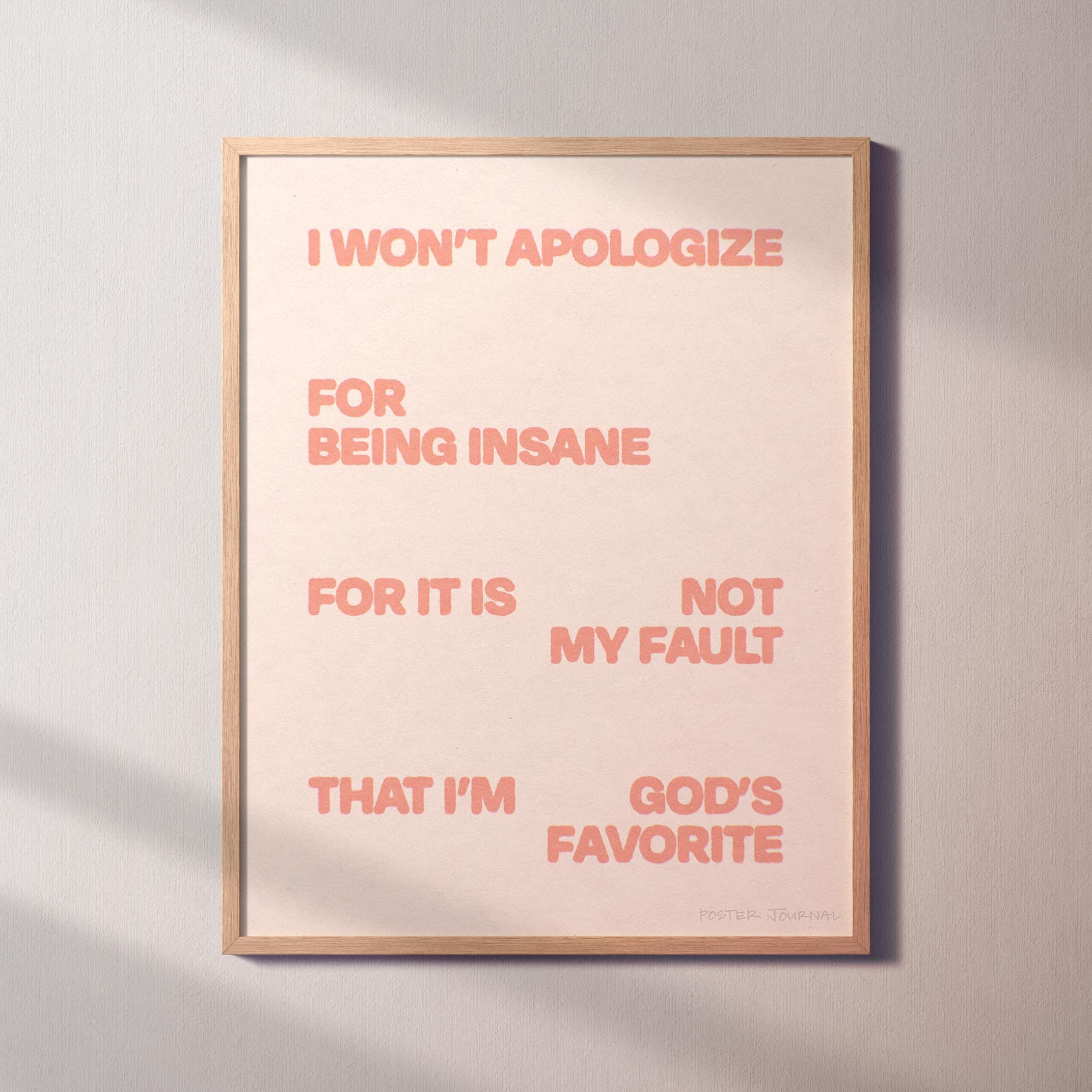 APOLOGIZE PRINT