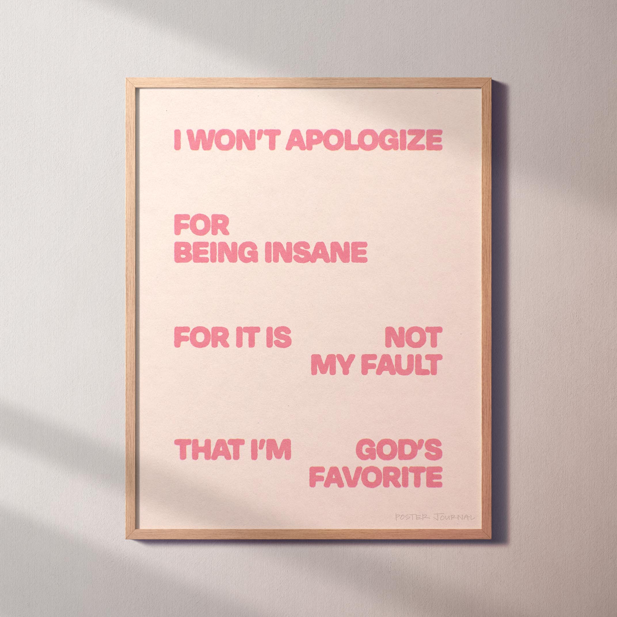 APOLOGIZE PRINT