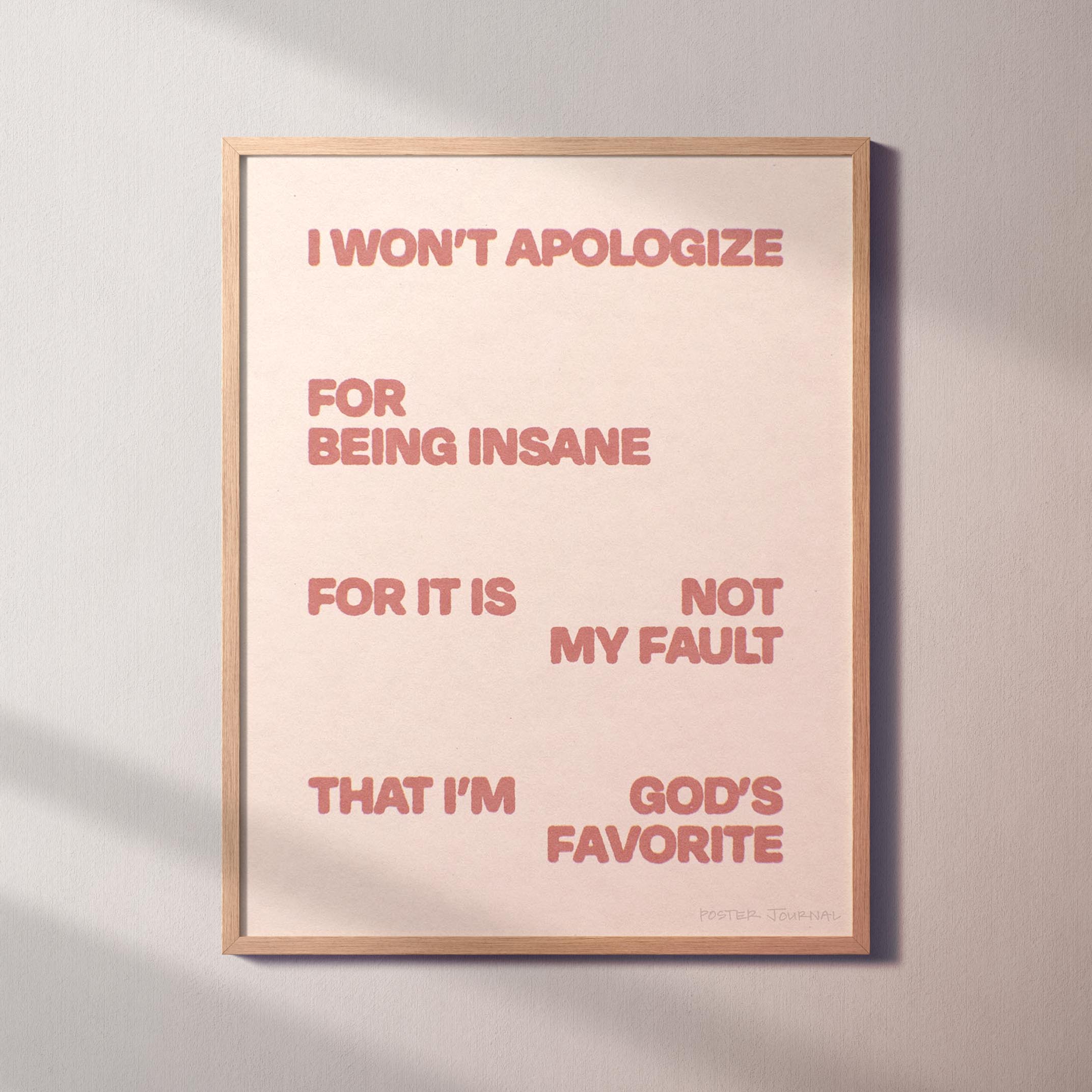 APOLOGIZE PRINT