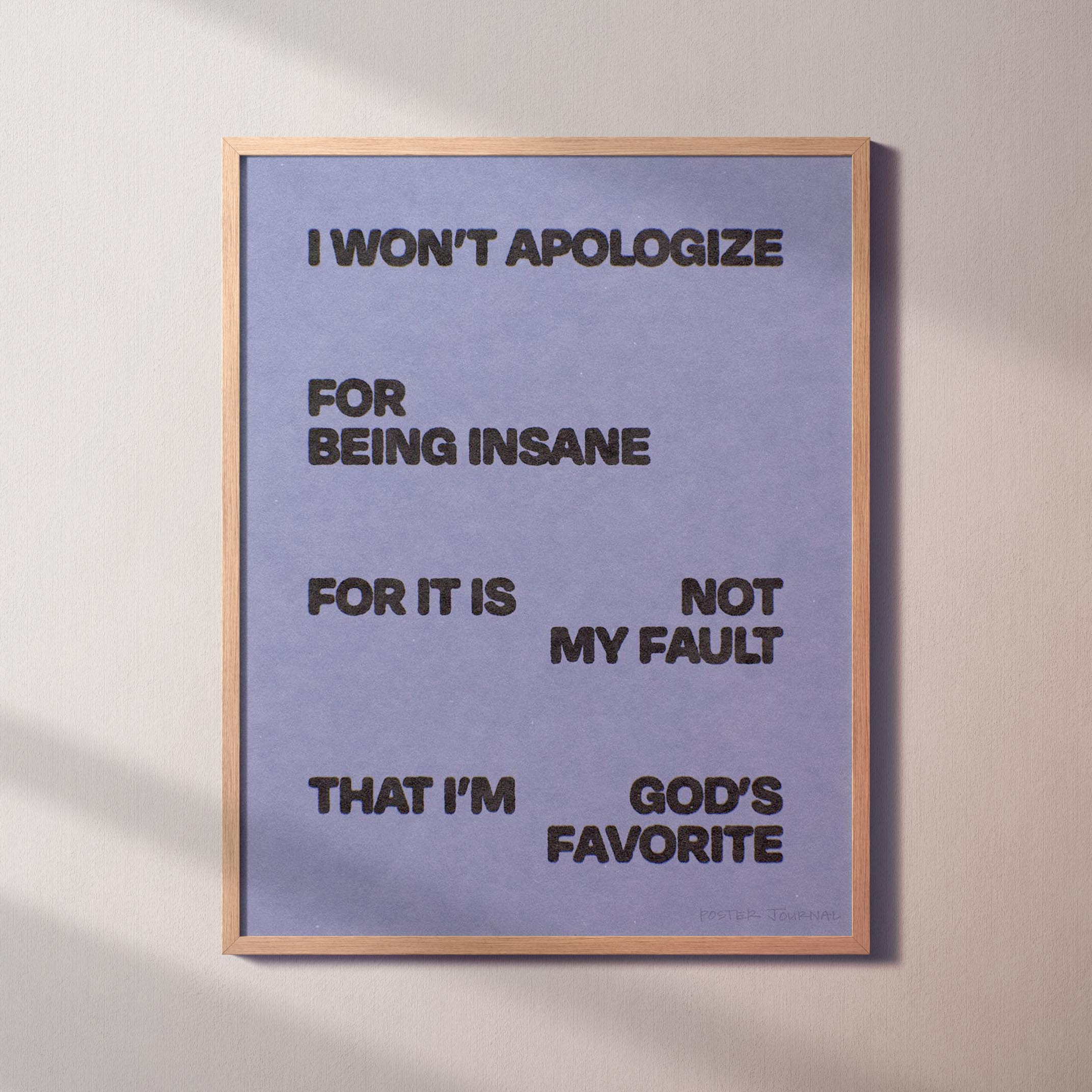 APOLOGIZE PRINT