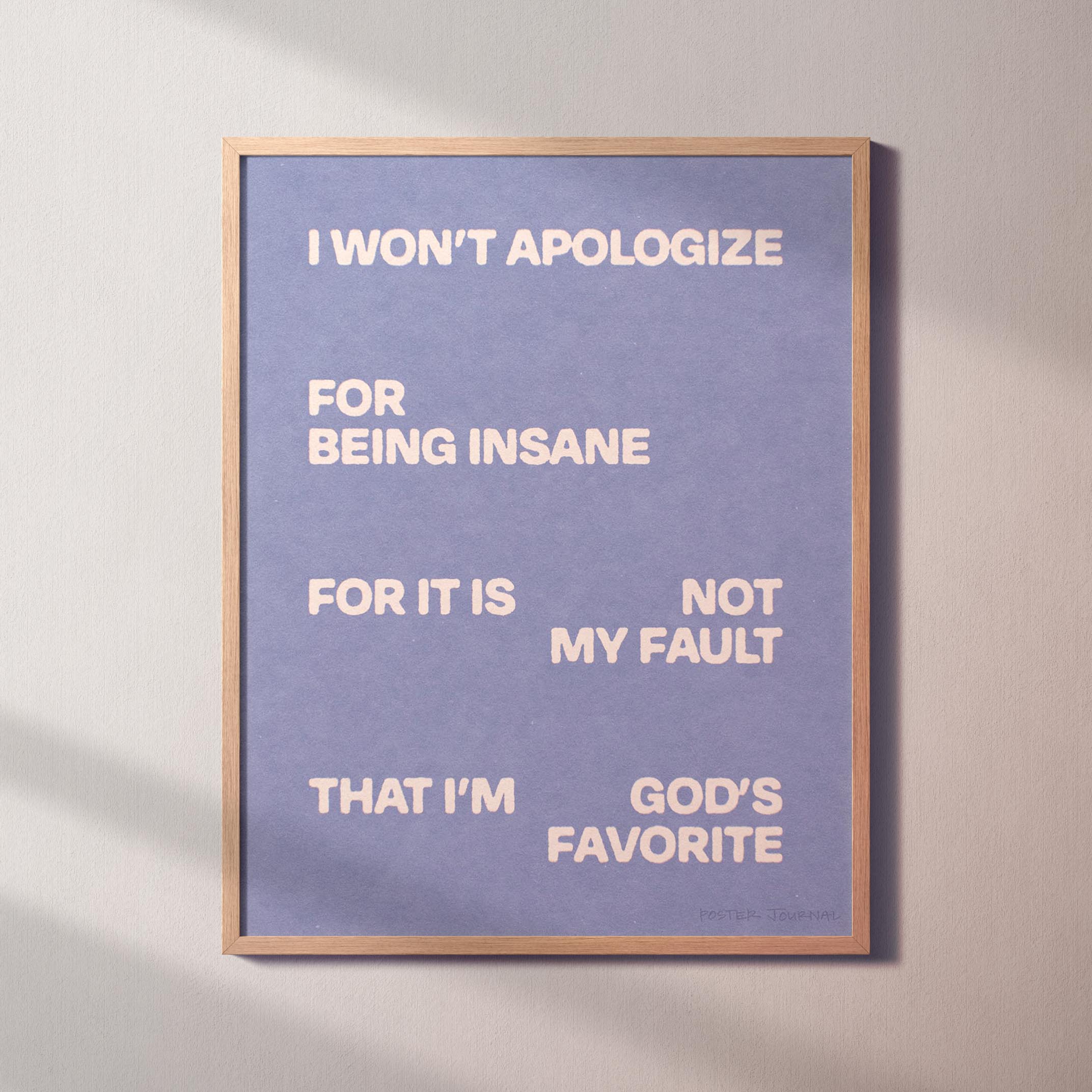 APOLOGIZE PRINT