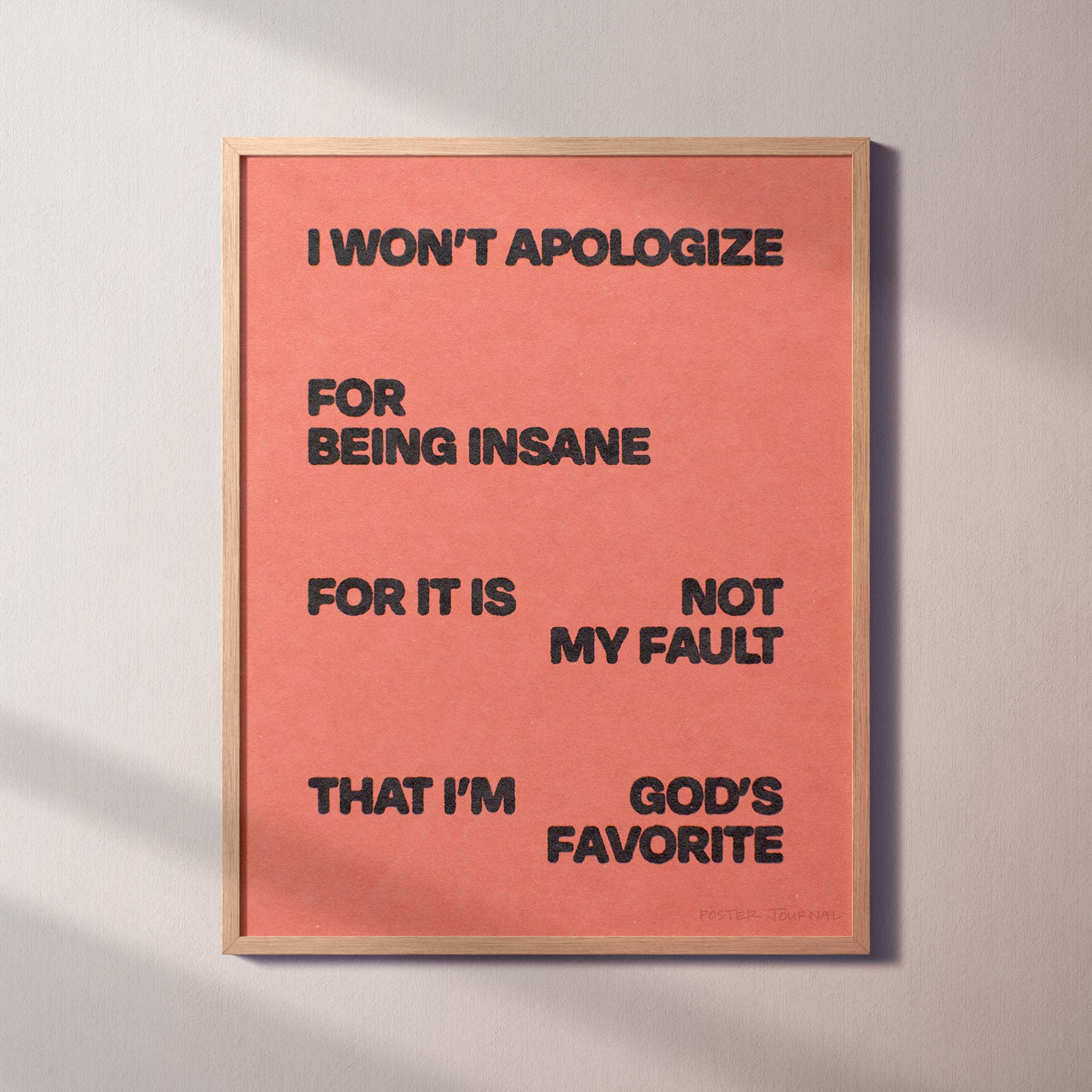 APOLOGIZE PRINT
