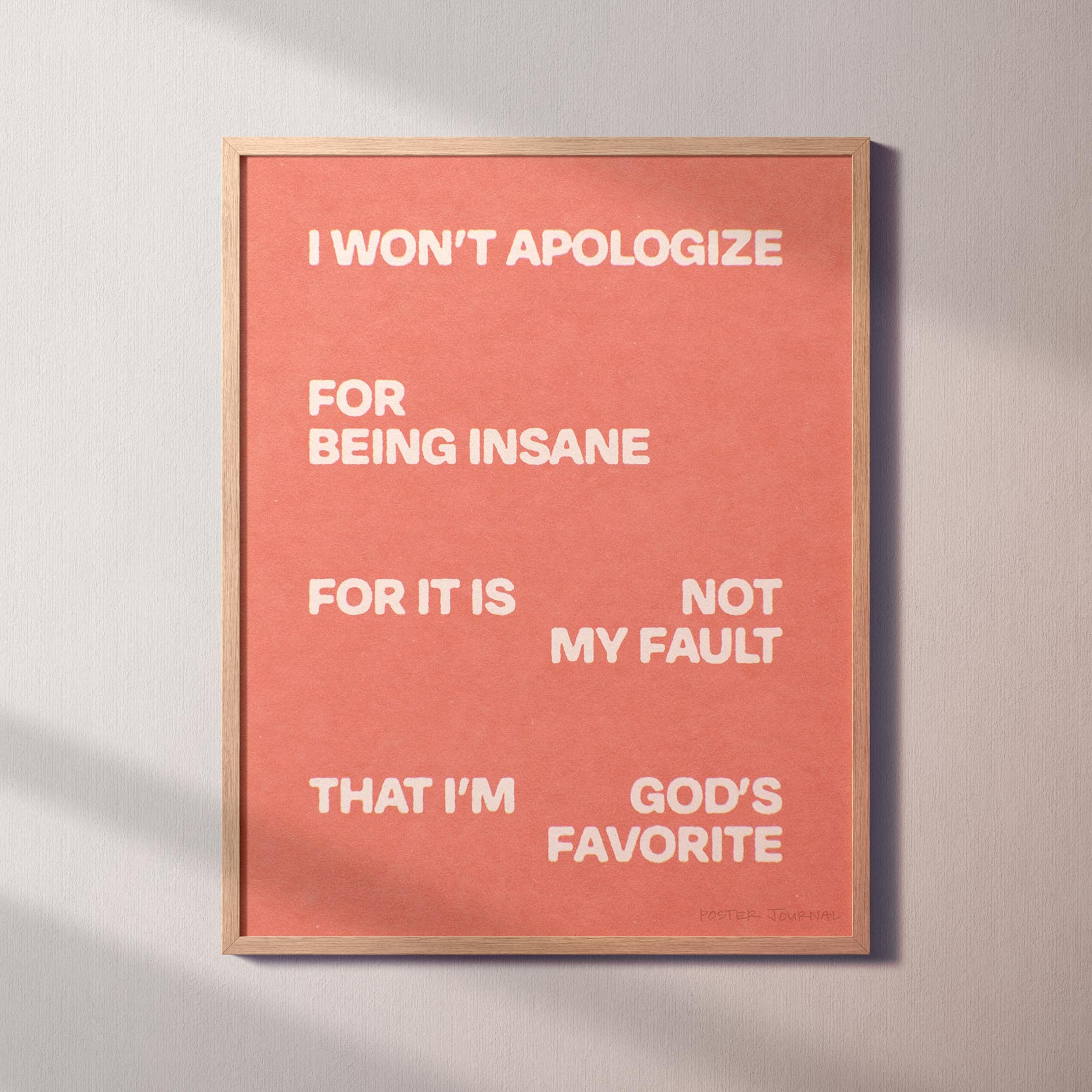APOLOGIZE PRINT