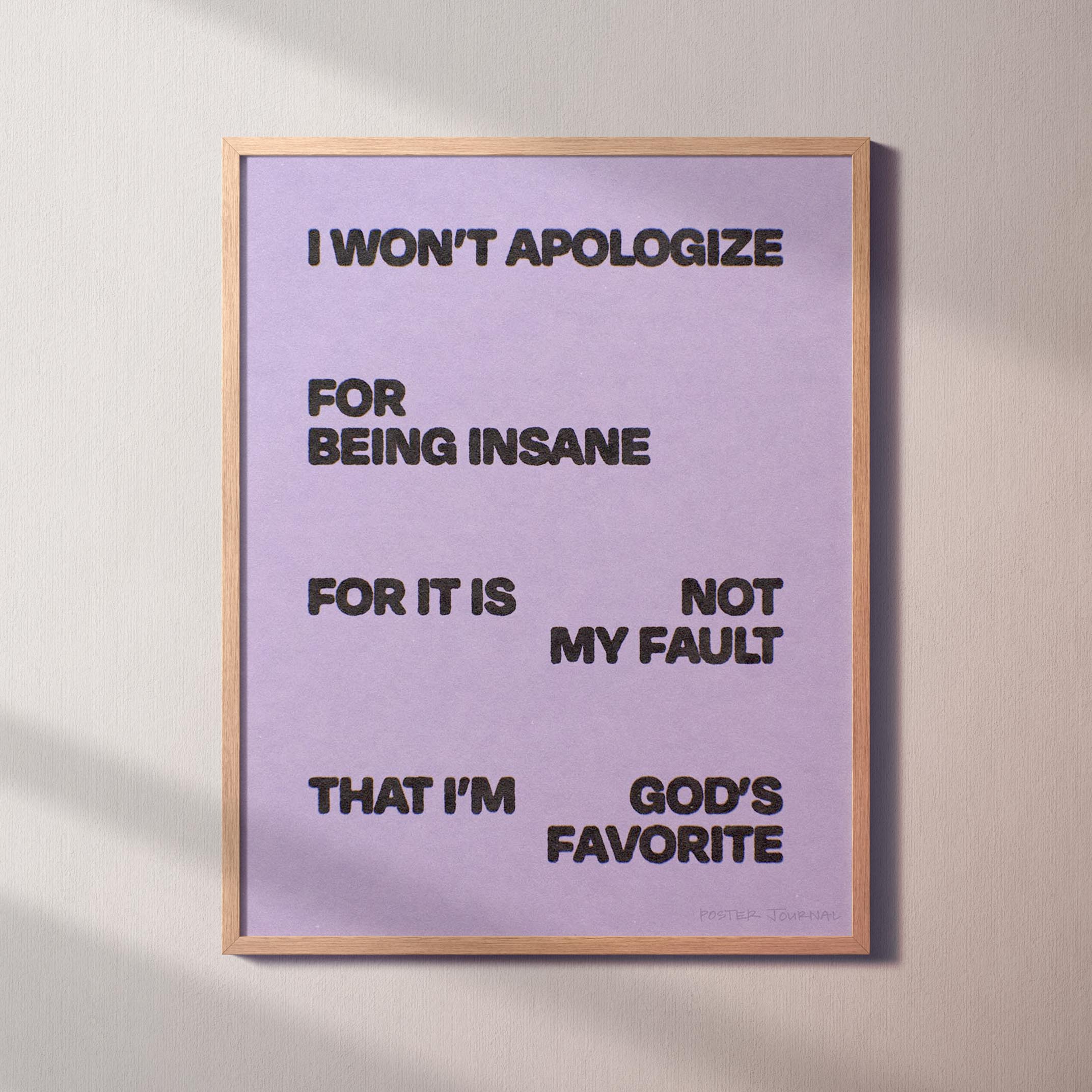 APOLOGIZE PRINT